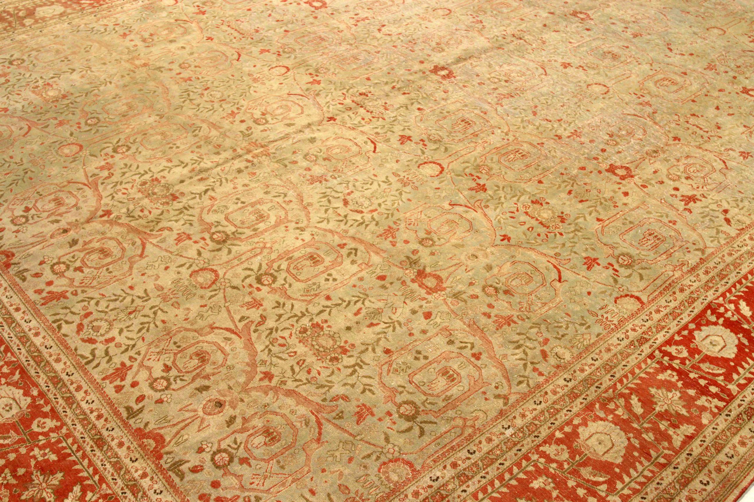Thumbnail 5 for Antique Persian Tabriz Transitional Rug 54124