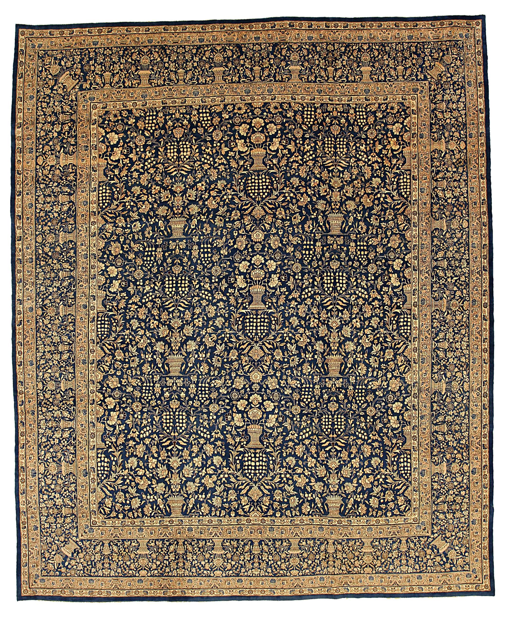 Thumbnail 4 for Antique Persian Kerman Transitional Rug 54126