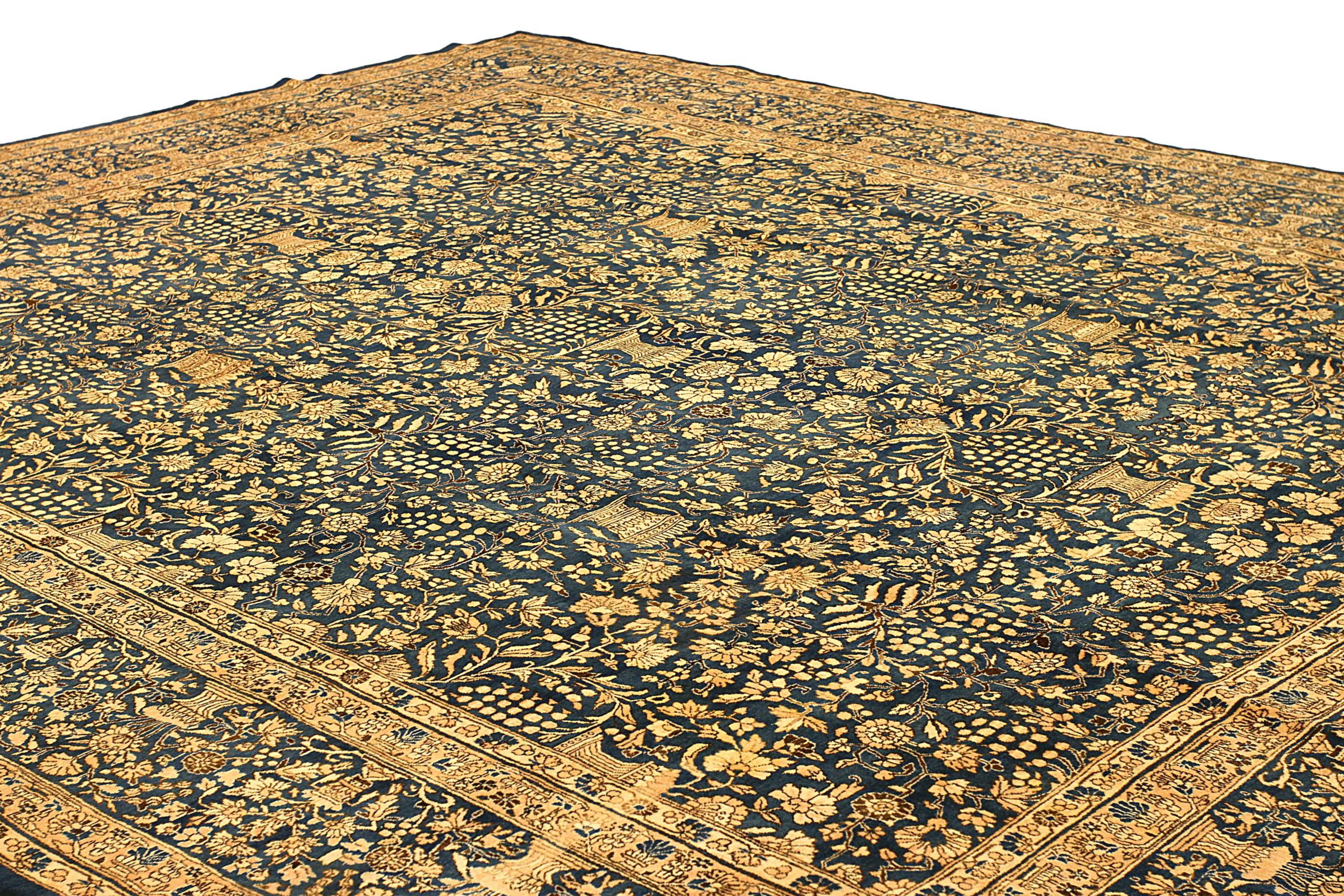 Thumbnail 5 for Antique Persian Kerman Transitional Rug 54126