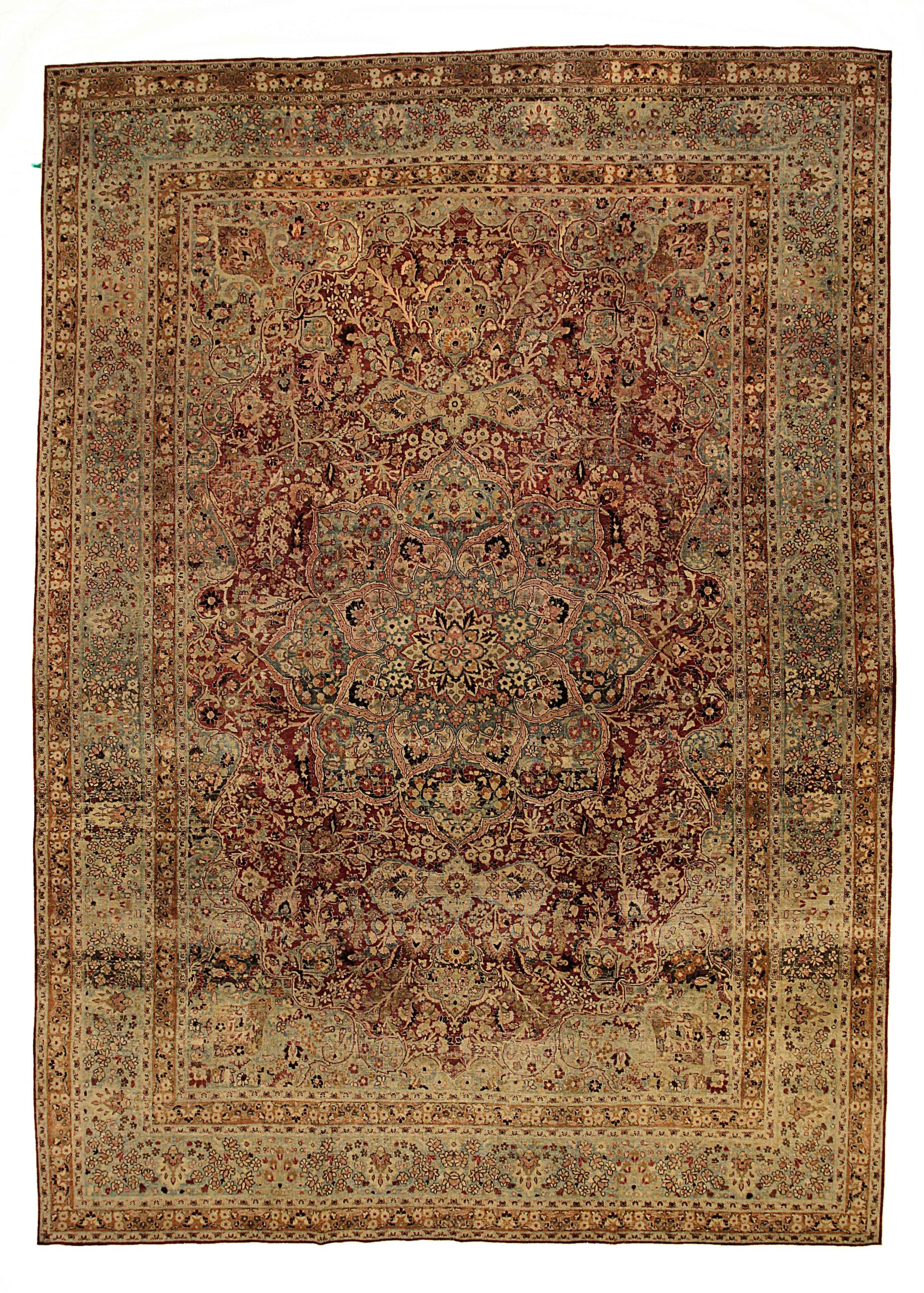 Thumbnail 6 for Antique Persian Mashad Transitional Rug 54131