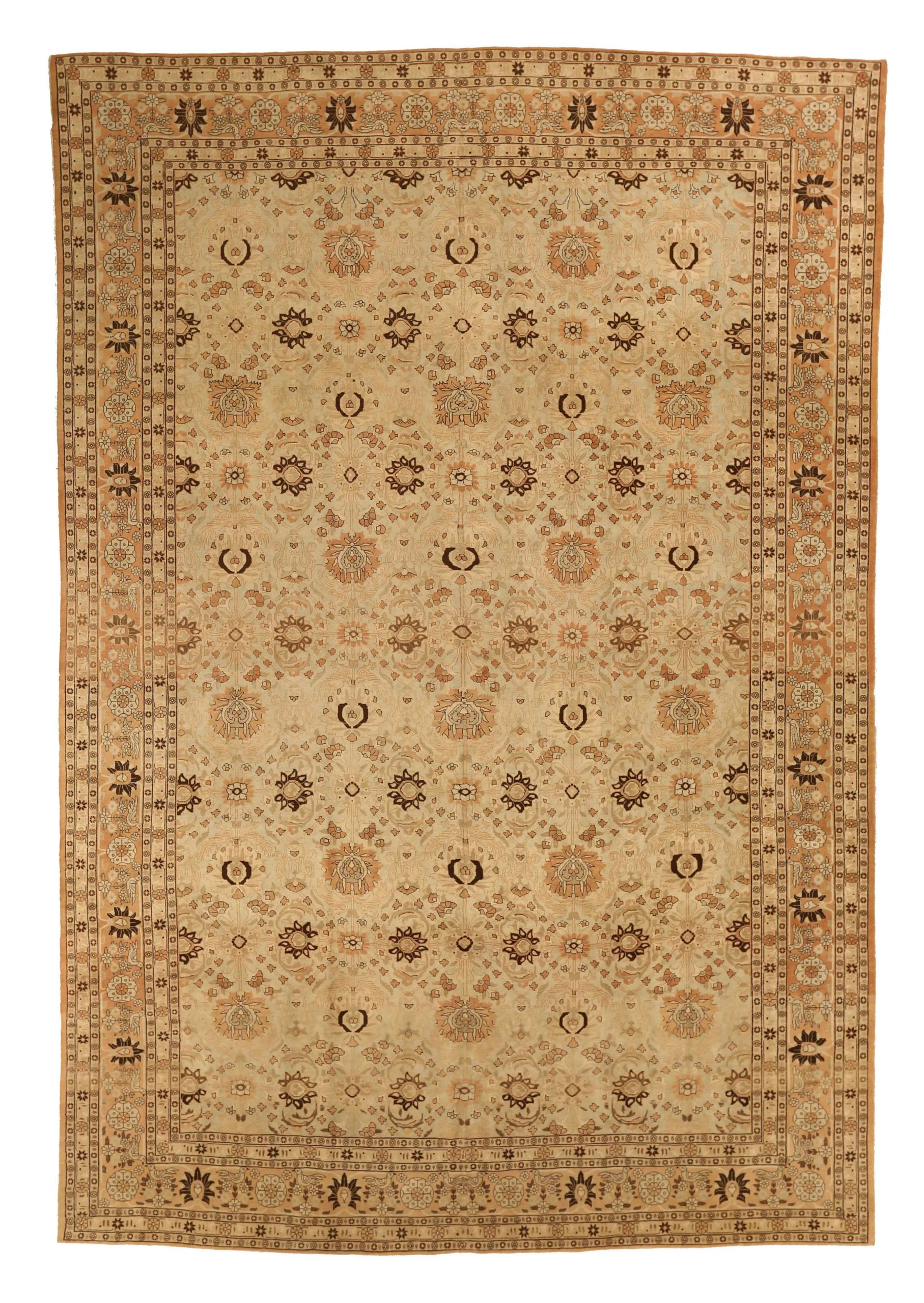 Thumbnail 4 for Antique Persian Varamin Transitional Rug 65005