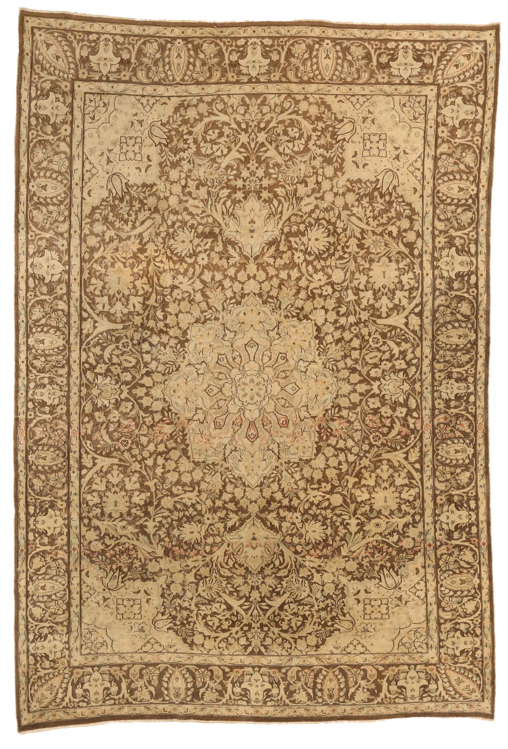 Thumbnail 3 for Antique Persian Kerman Transitional Rug 65042