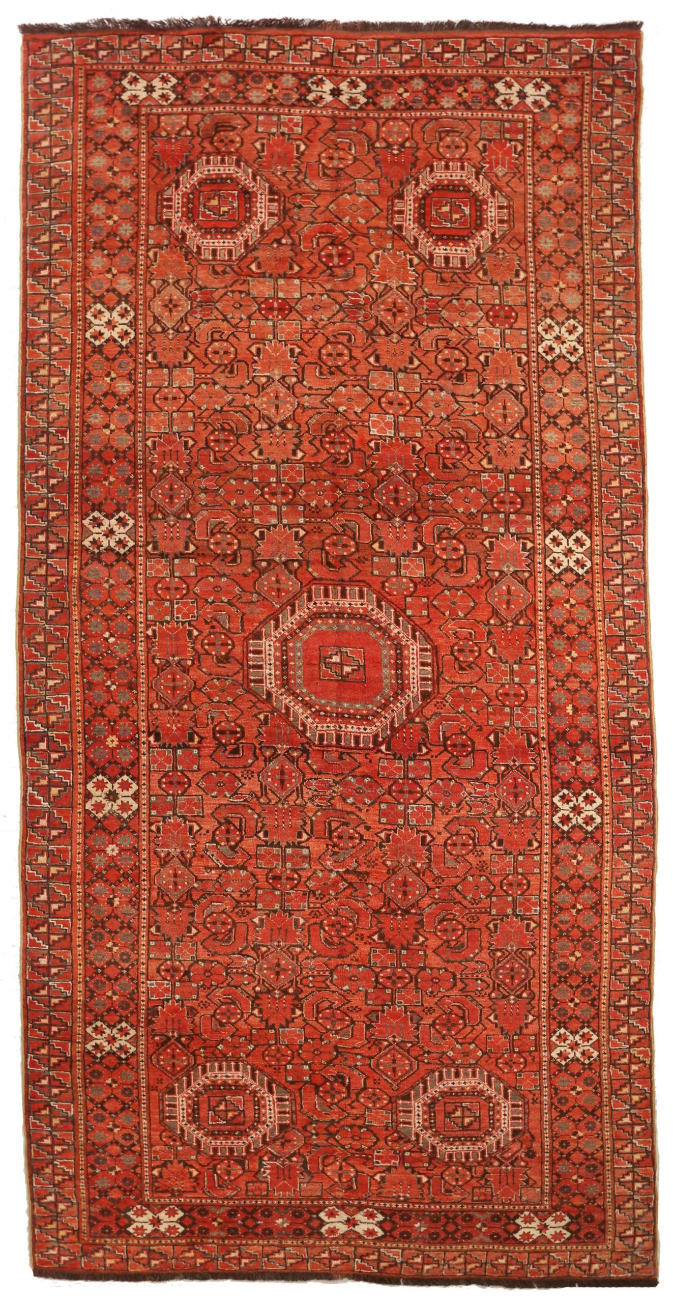 Thumbnail 14 for Antique Afghanistan Afghan Traditional Rug 66305