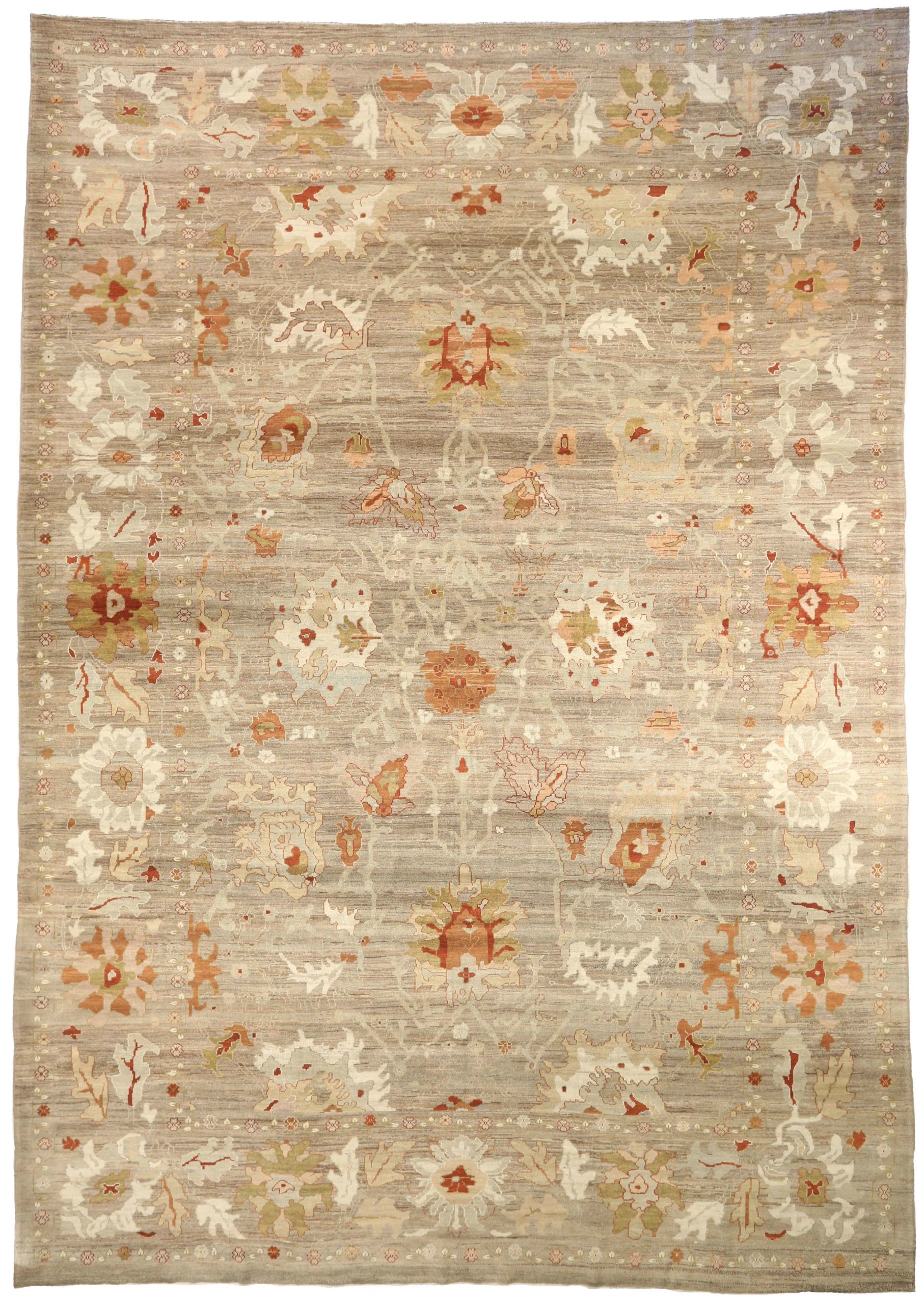 Thumbnail 5 for Persian Oushak Transitional Rug 66643
