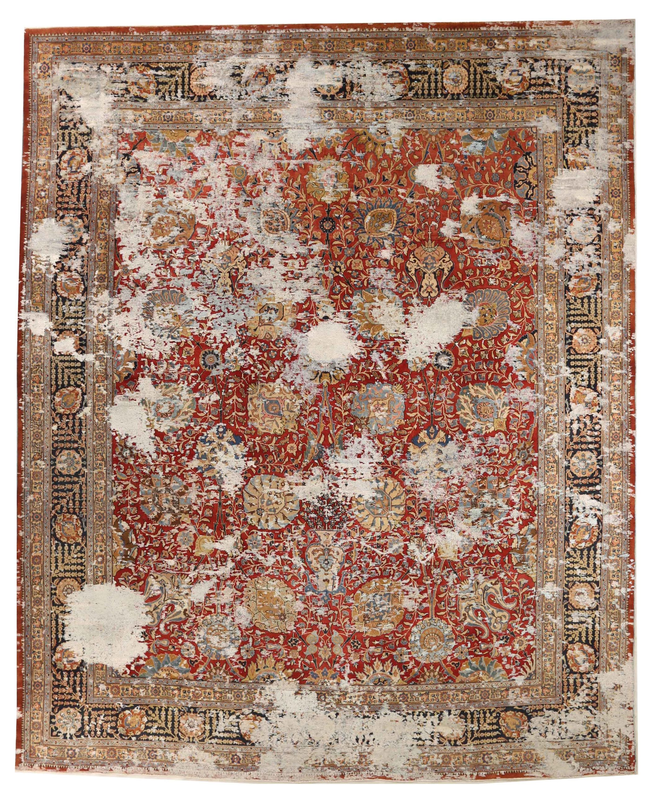 Thumbnail 5 for Antique Persian Tabriz Transitional Rug 66780