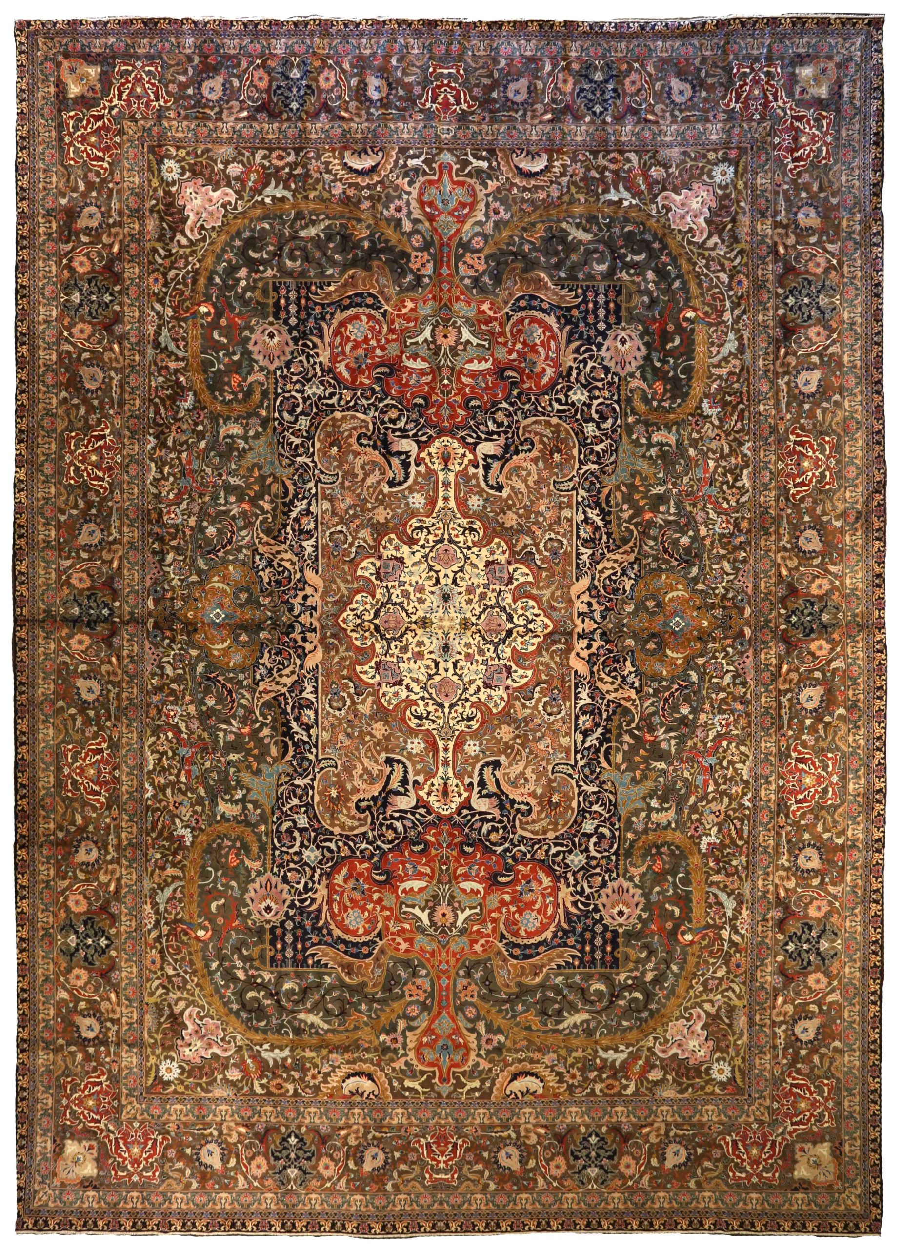 Thumbnail 7 for Persian Tabriz Transitional Rug 67125