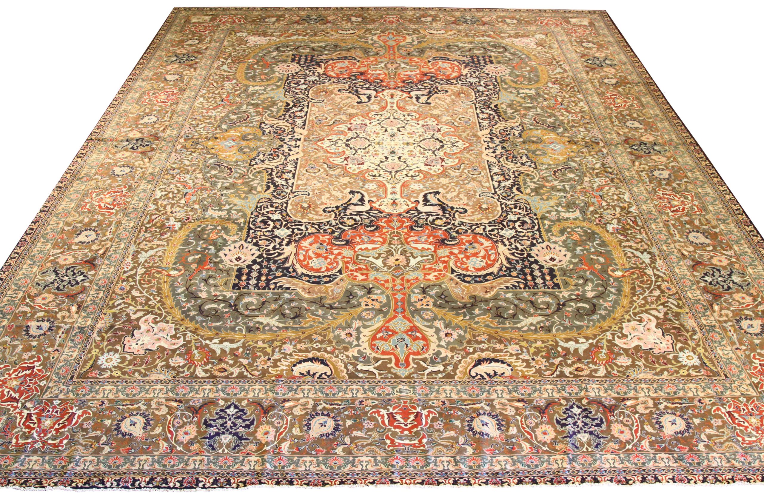 Thumbnail 15 for Persian Tabriz Transitional Rug 67125