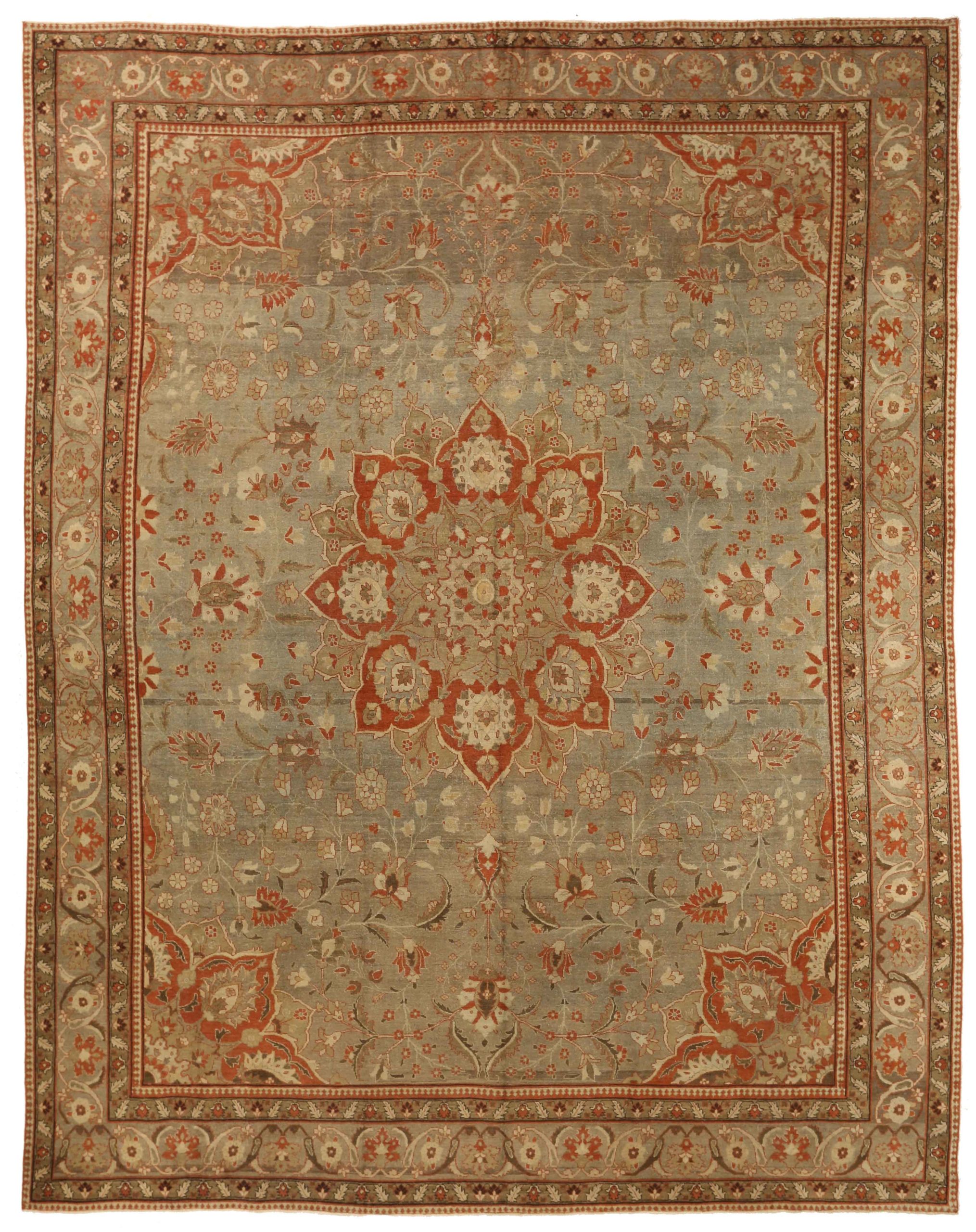 Thumbnail 3 for Antique Persian Tabriz Transitional Rug 67135