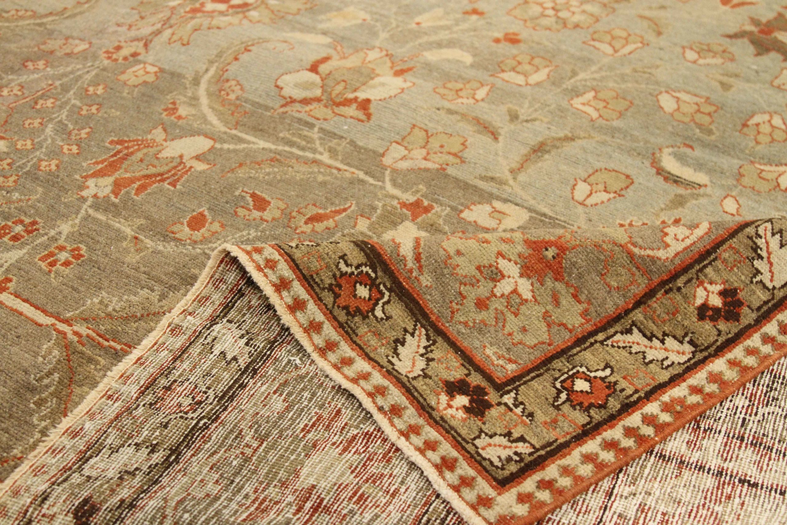 Thumbnail 12 for Antique Persian Tabriz Transitional Rug 67135