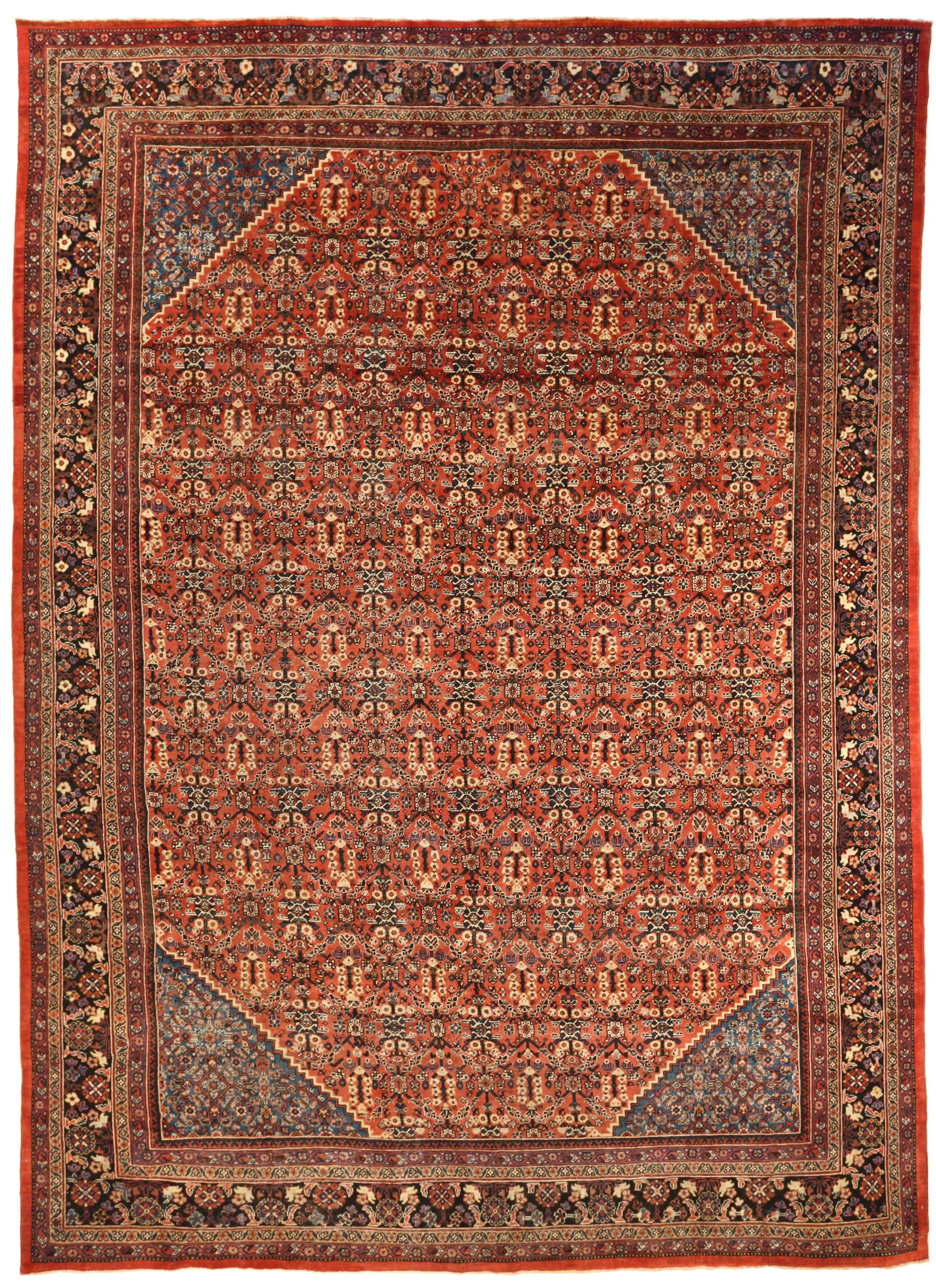 Thumbnail 8 for Antique Persian Sultanabad Traditional Rug 67139