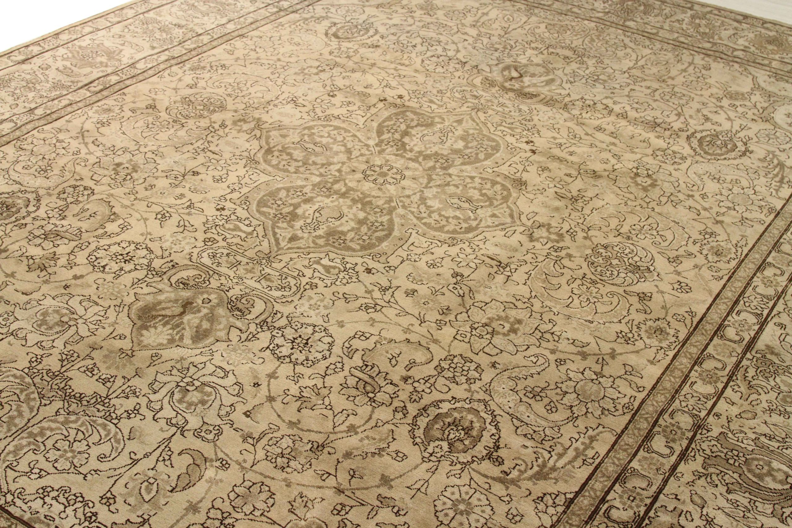 Thumbnail 10 for Antique Persian Tabriz Transitional Rug 67140