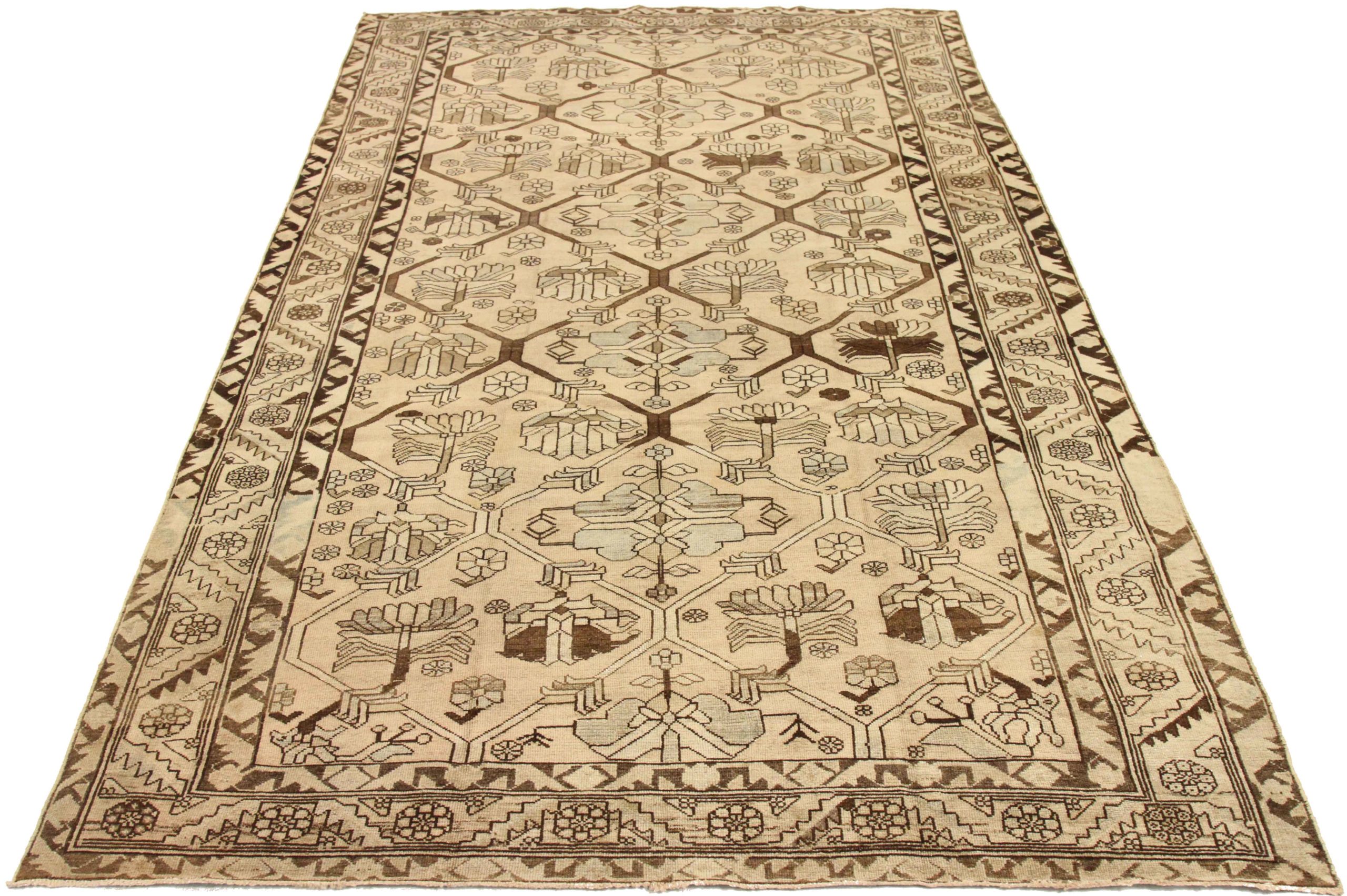 Thumbnail 15 for Antique Persian Bakhtiar Transitional Rug 67146