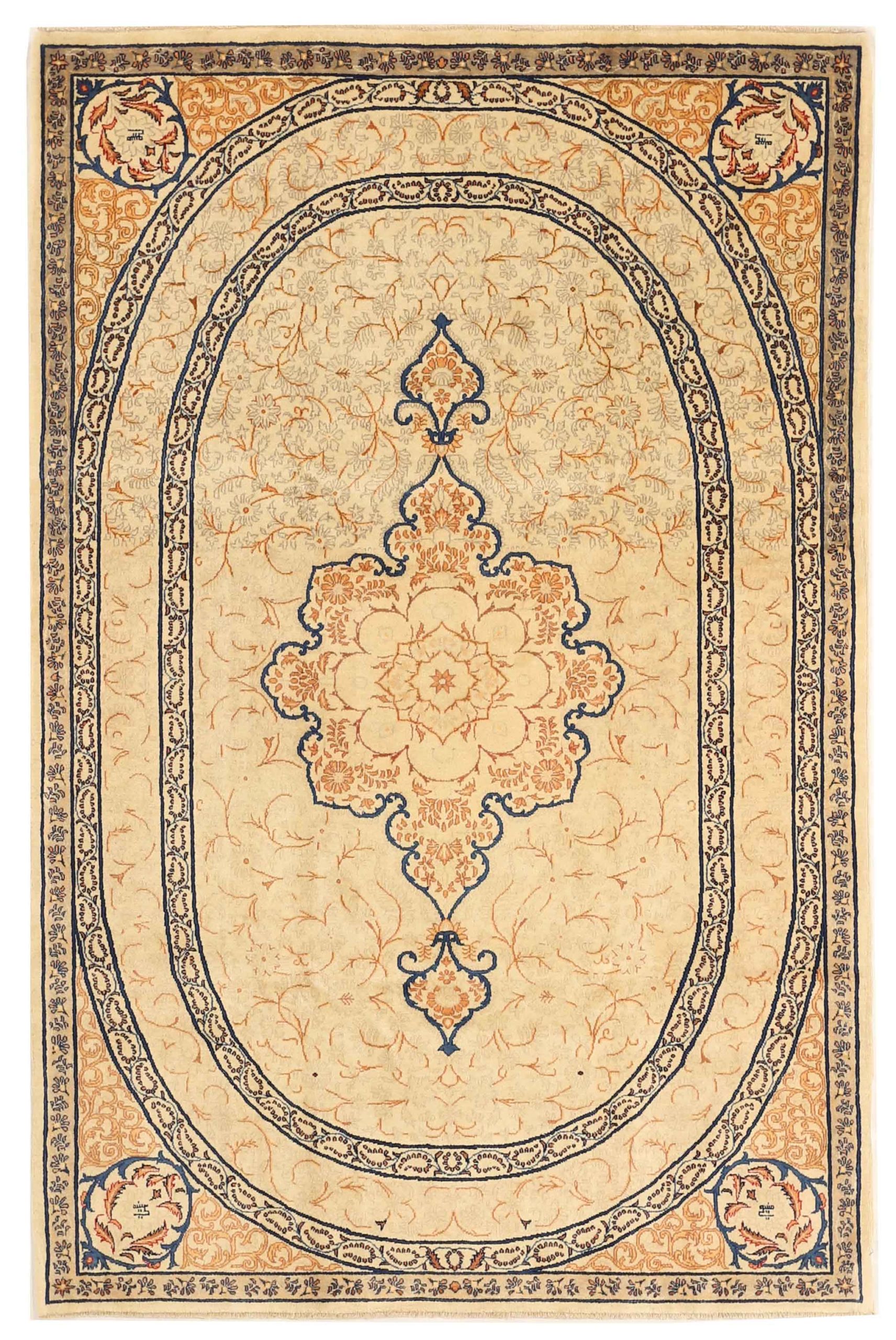 Thumbnail 3 for Antique Persian Kashan Transitional Rug 67155