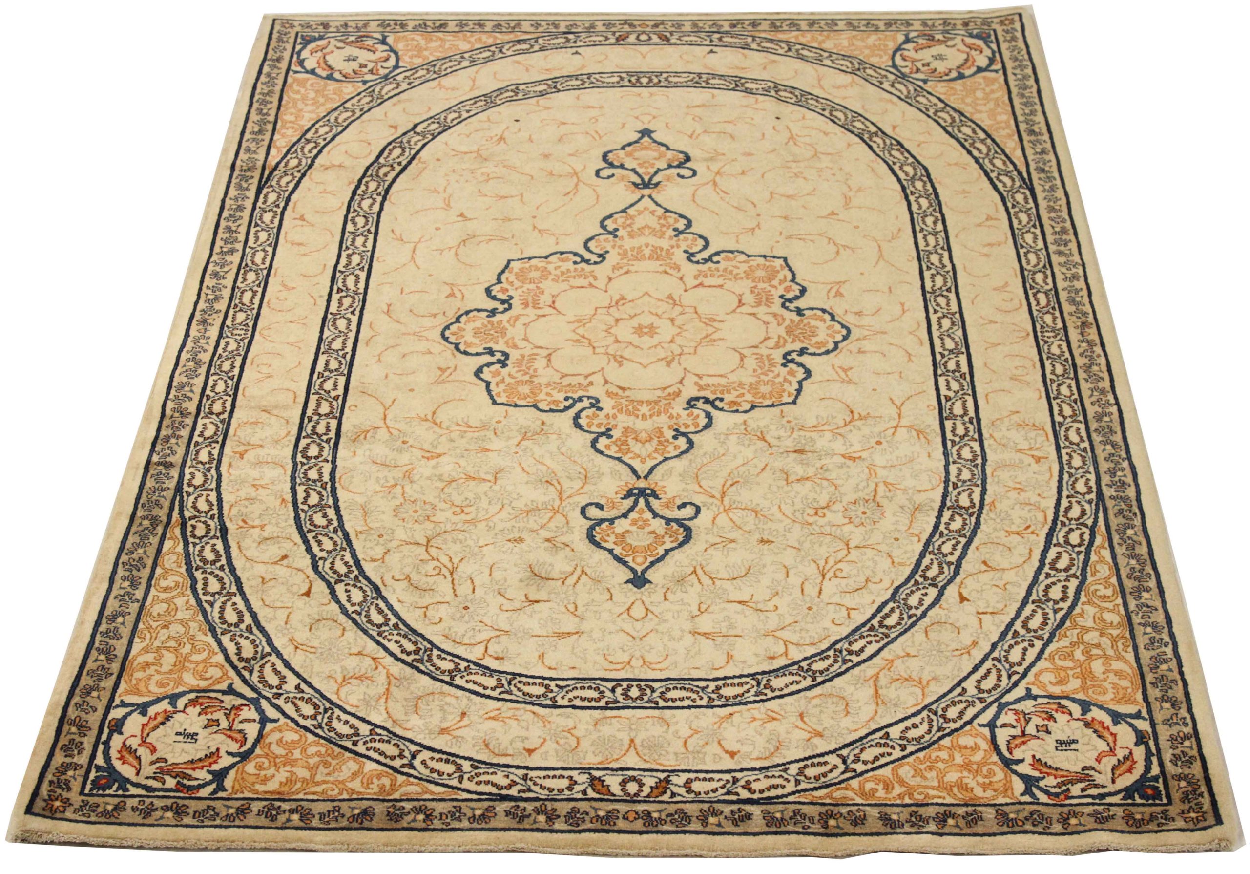 Thumbnail 9 for Antique Persian Kashan Transitional Rug 67155