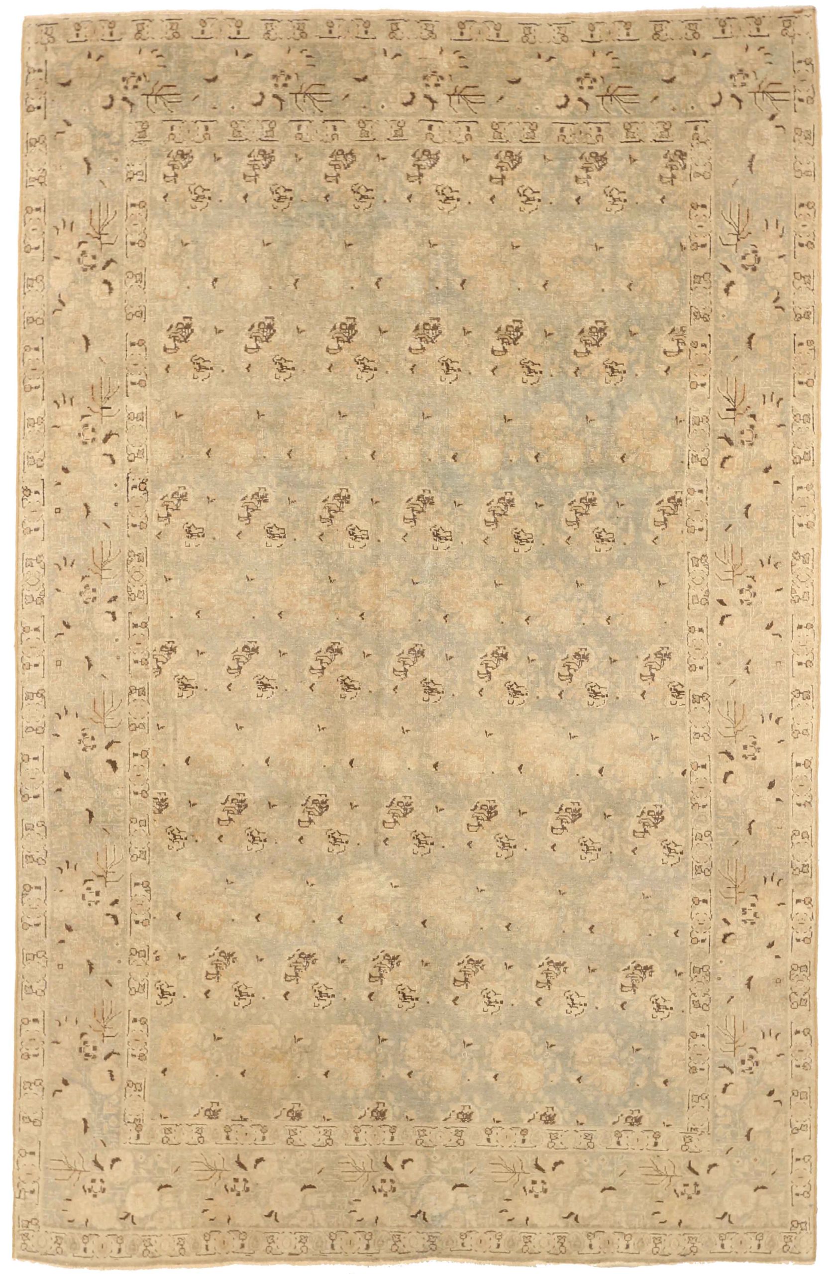 Thumbnail 7 for Antique Persian Tabriz Transitional Rug 67158