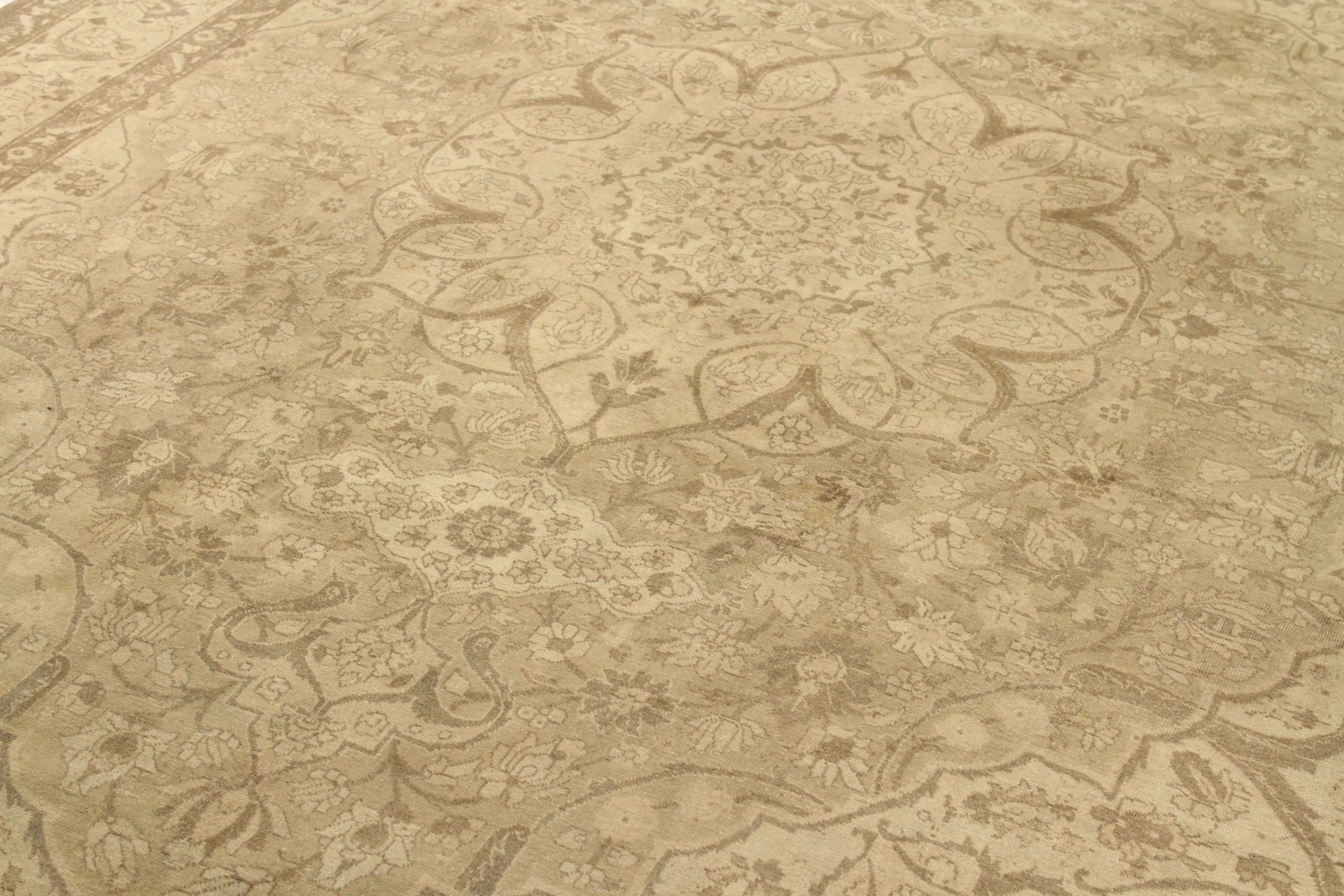 Thumbnail 3 for Antique Persian Tabriz Transitional Rug 67169