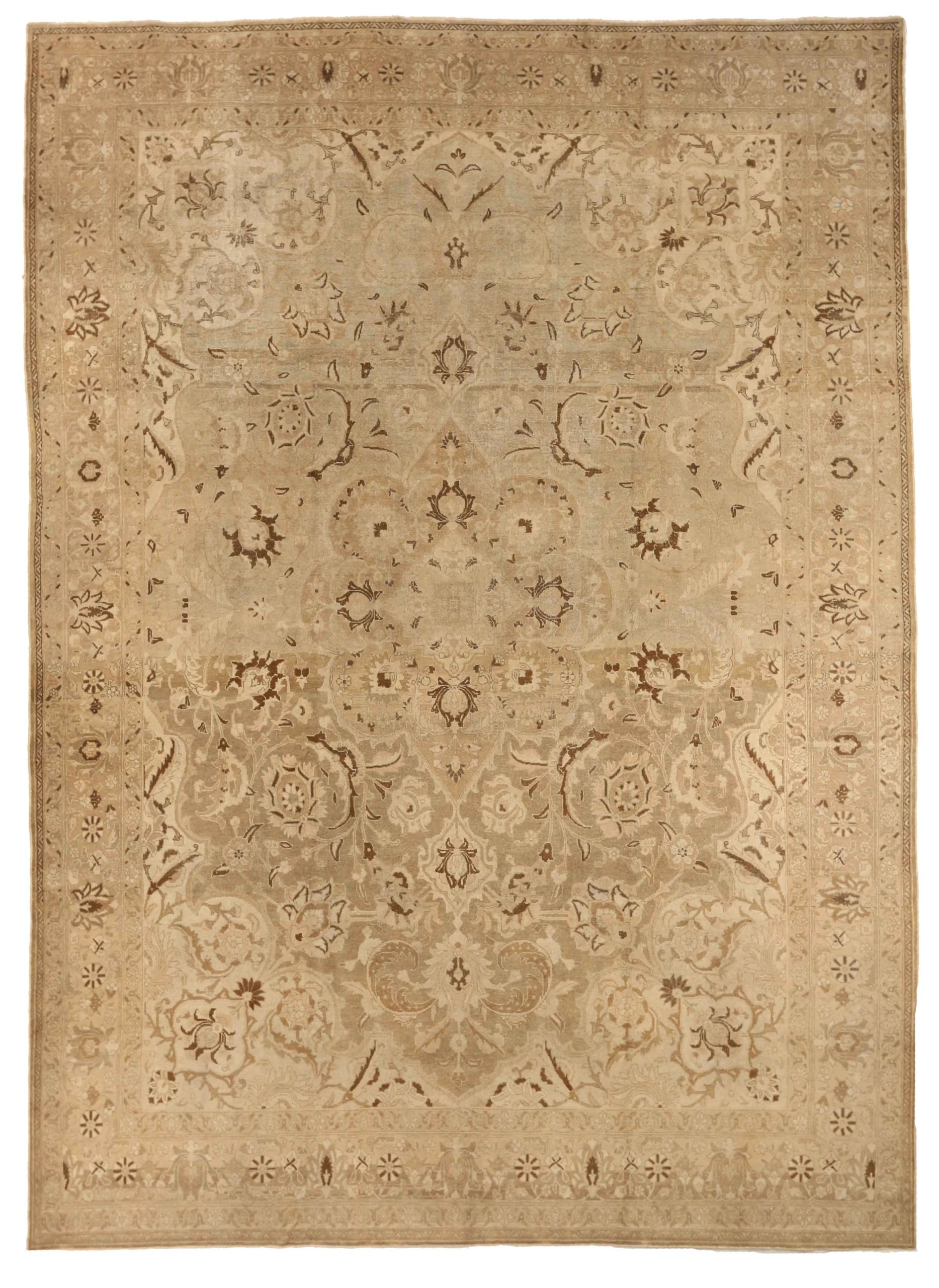 Thumbnail 9 for Antique Persian Tabriz Transitional Rug 67182