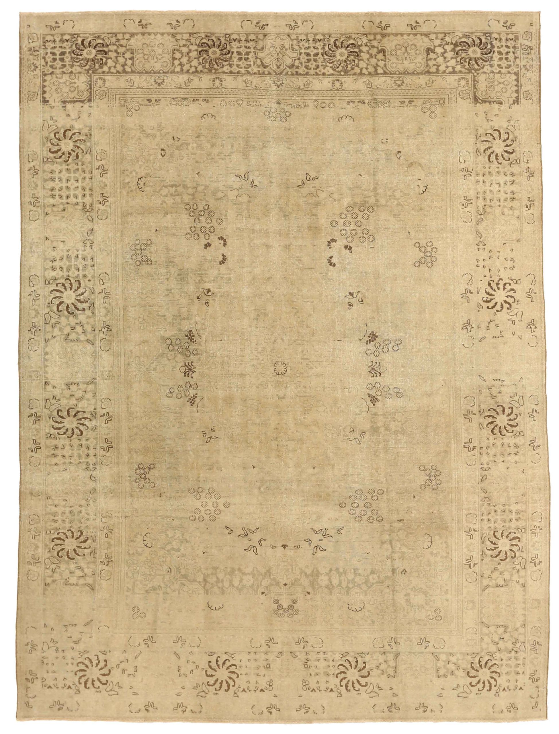 Thumbnail 5 for Antique Persian Tabriz Transitional Rug 67188