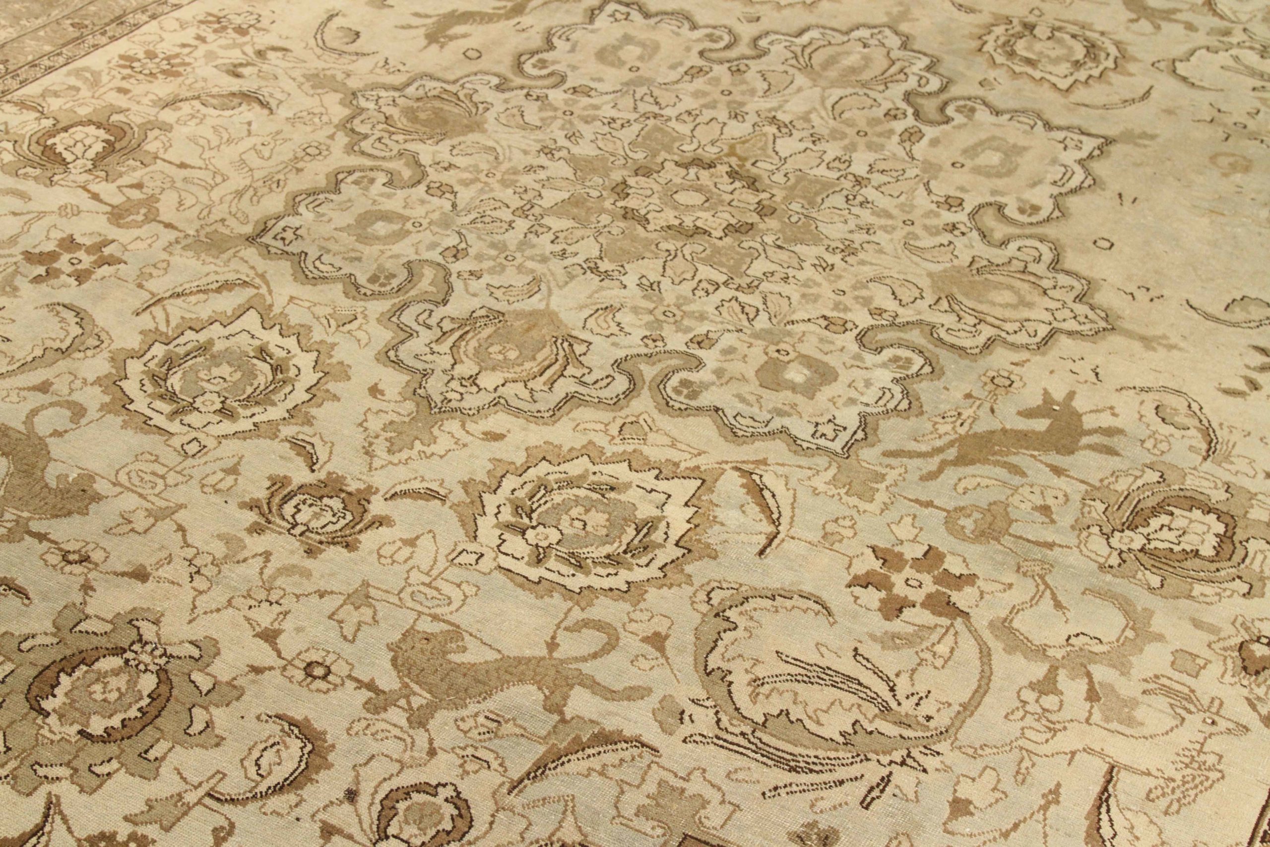 Thumbnail 11 for Antique Persian Tabriz Transitional Rug 67190