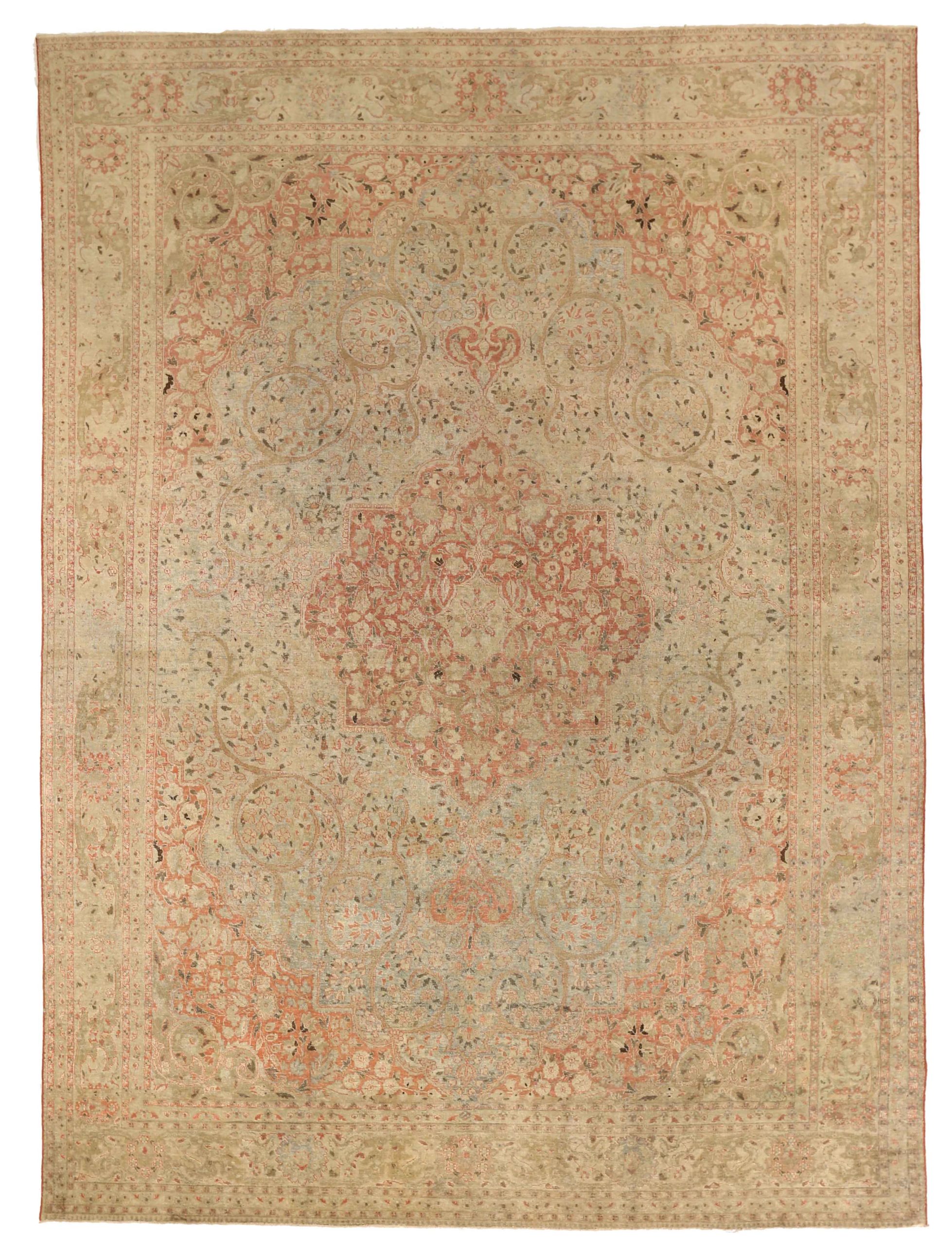 Thumbnail 7 for Antique Persian Tabriz Transitional Rug 67193