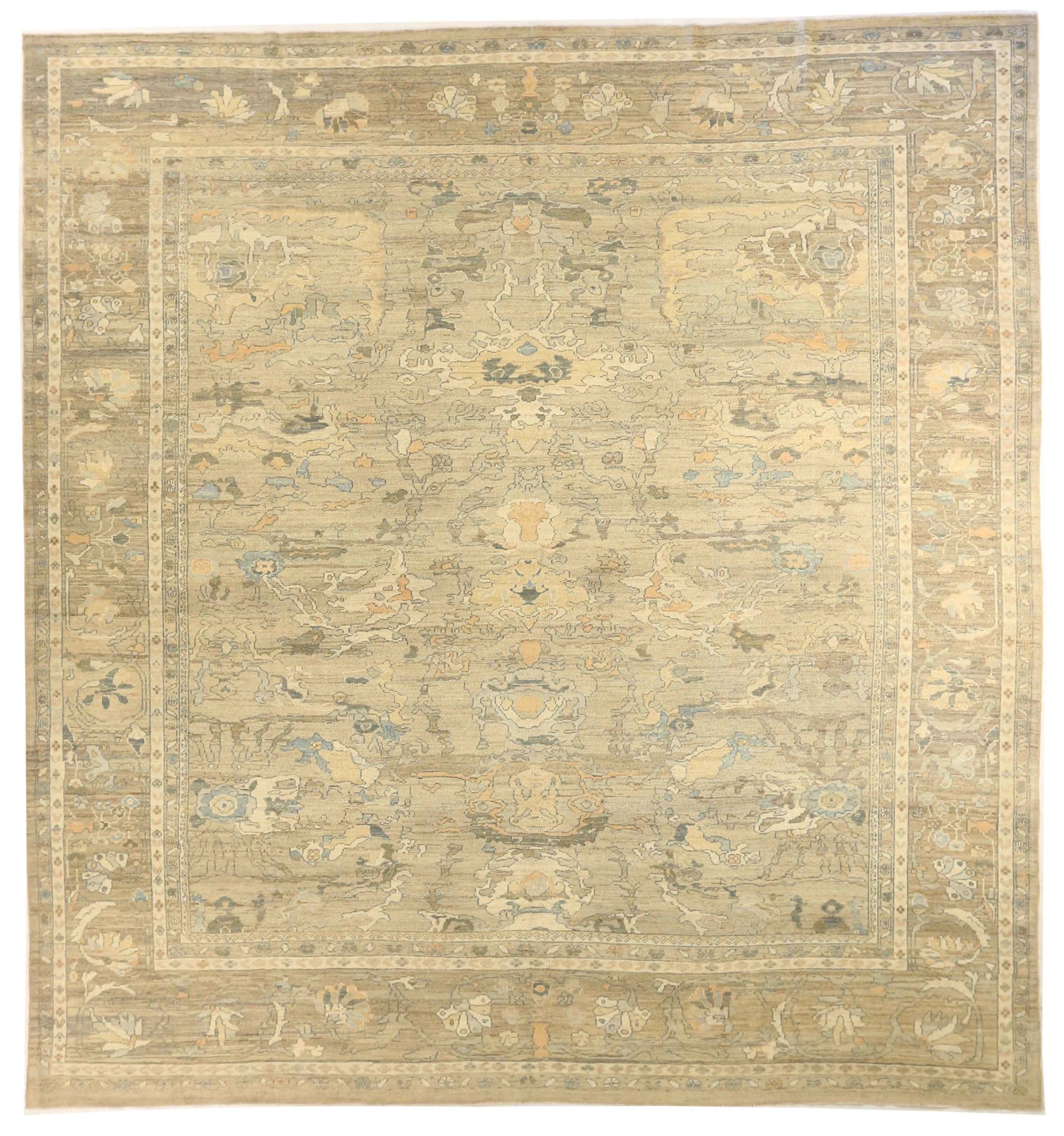 Thumbnail 5 for Persian Oushak Transitional Rug 67674