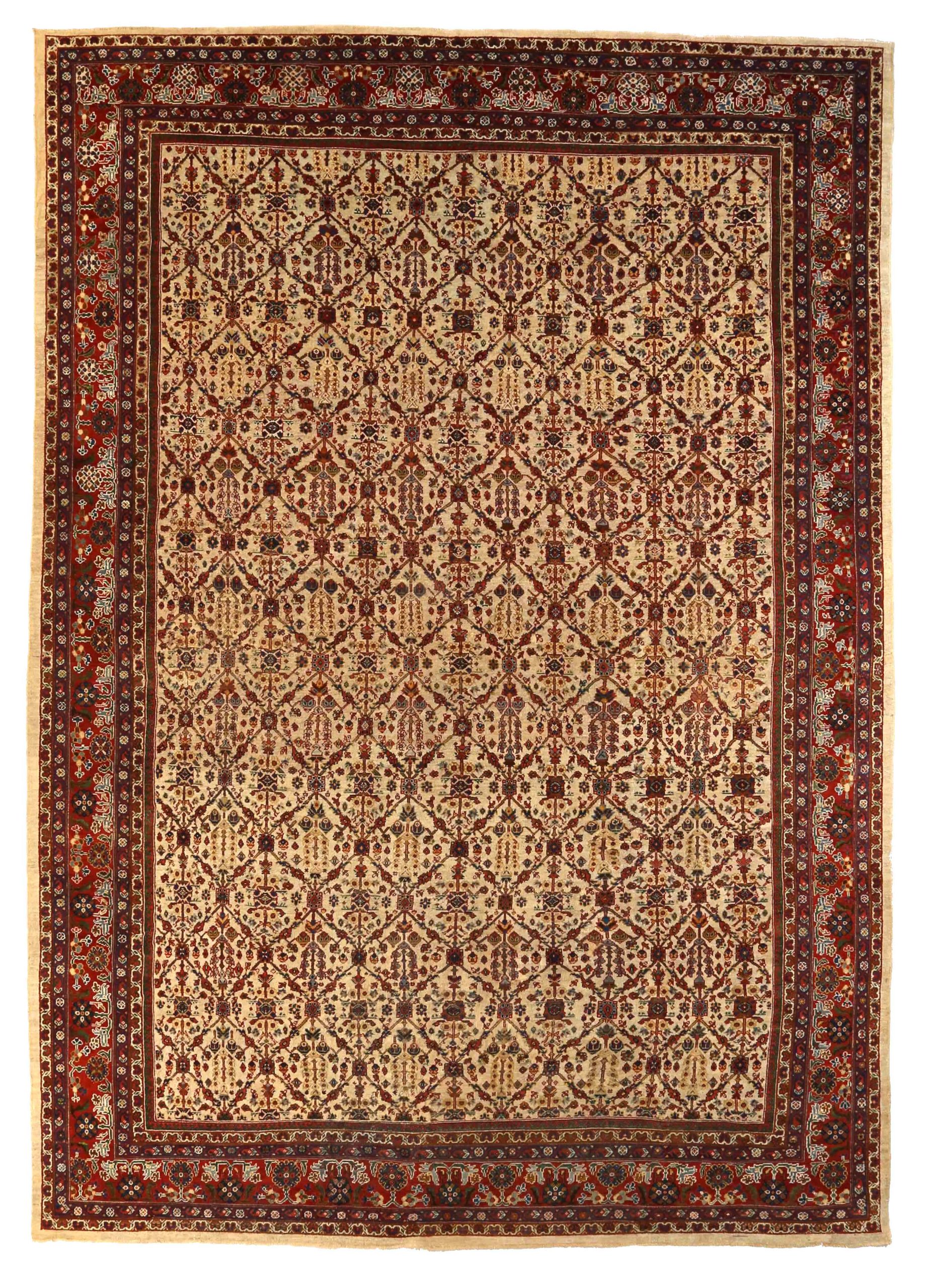 Thumbnail 4 for Antique Persian Meshkabad Traditional Rug 67863