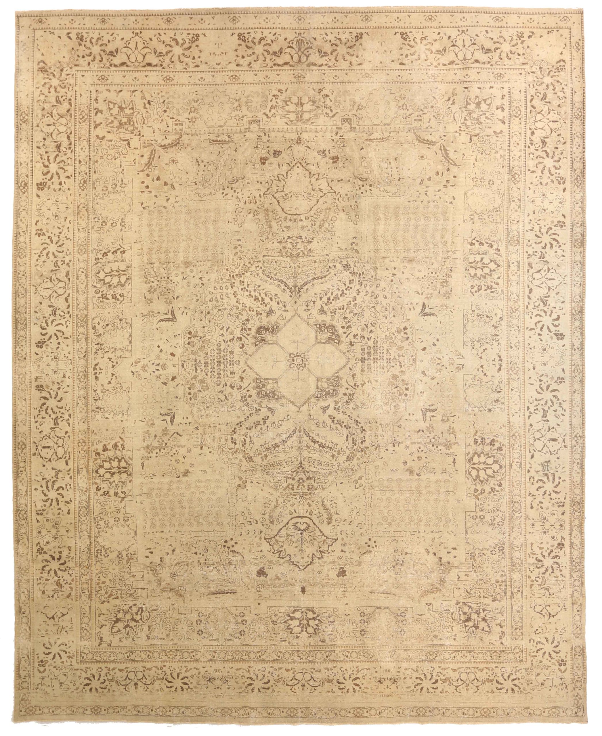Thumbnail 5 for Antique Persian Tabriz Transitional Rug 67915