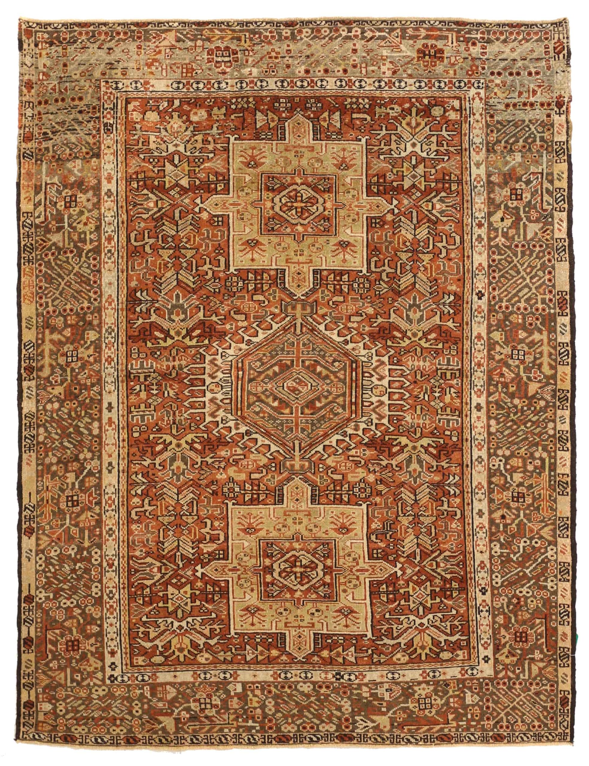 Thumbnail 6 for Antique Persian Gharajeh Traditional Rug 67918