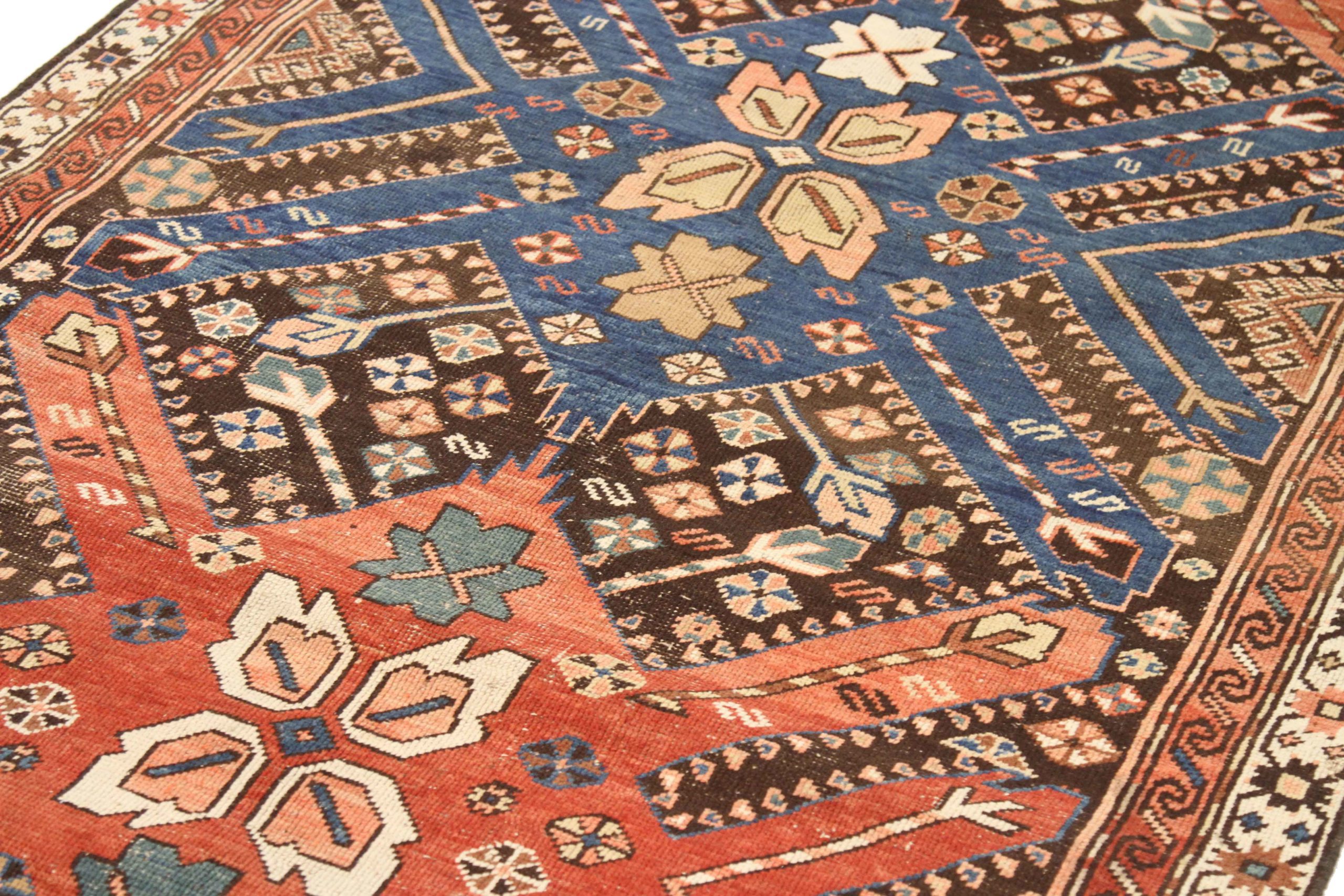 Thumbnail 10 for Antique Persian Shiraz Traditional Rug 67919