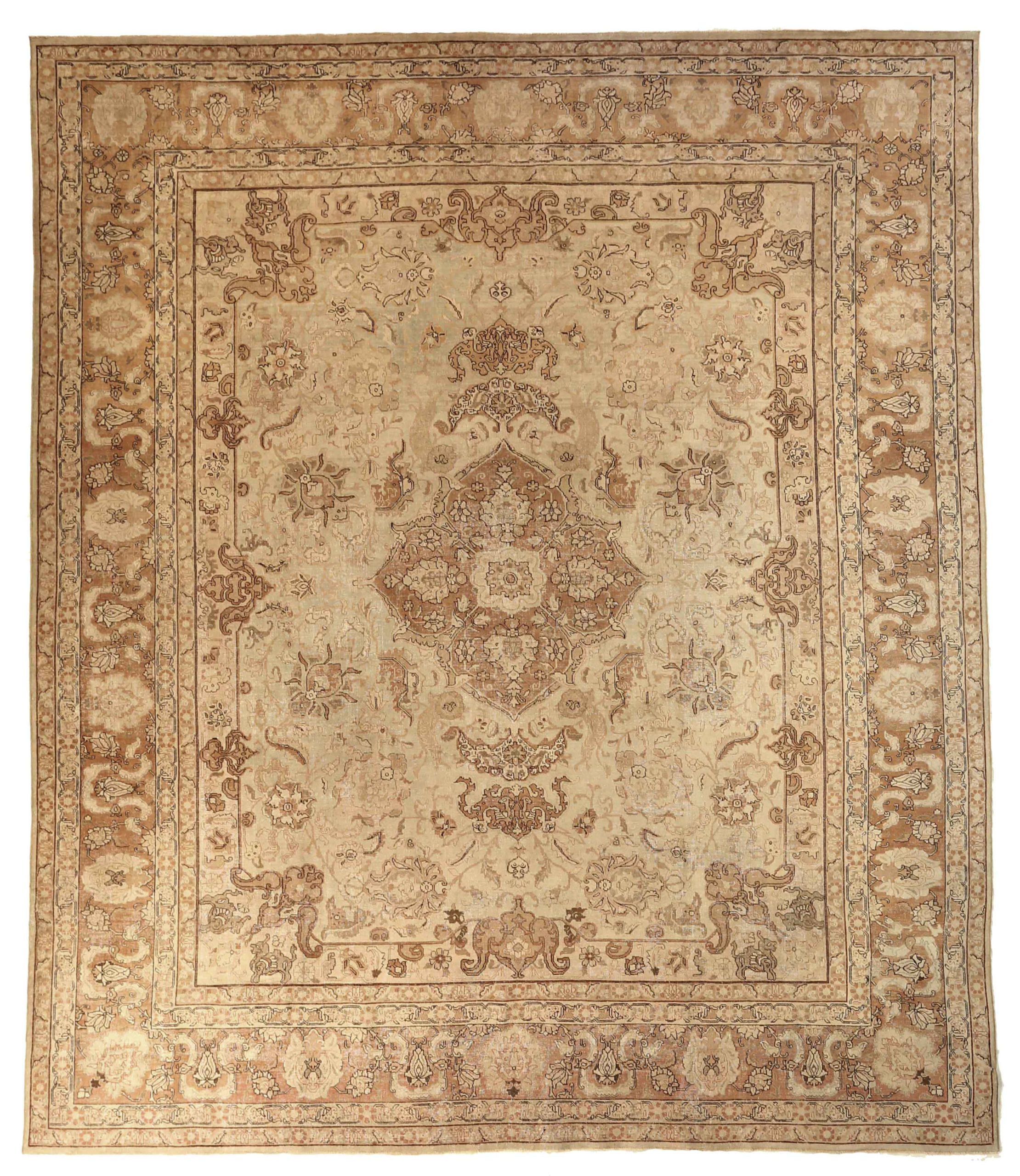 Thumbnail 5 for Antique Persian Tabriz Transitional Rug 67959