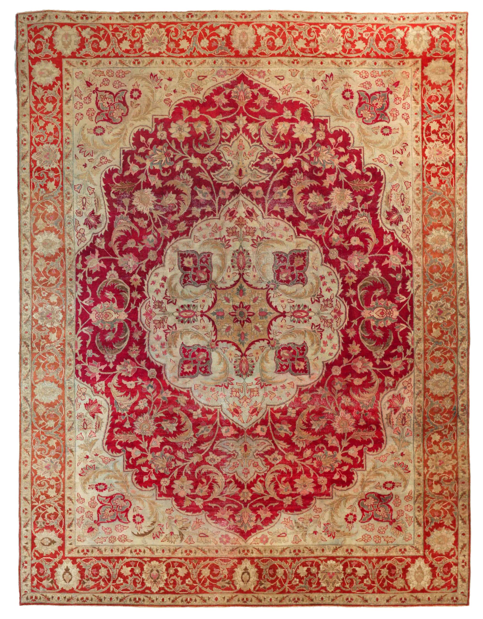 Thumbnail 8 for Antique Persian Mashad Traditional Rug 67961