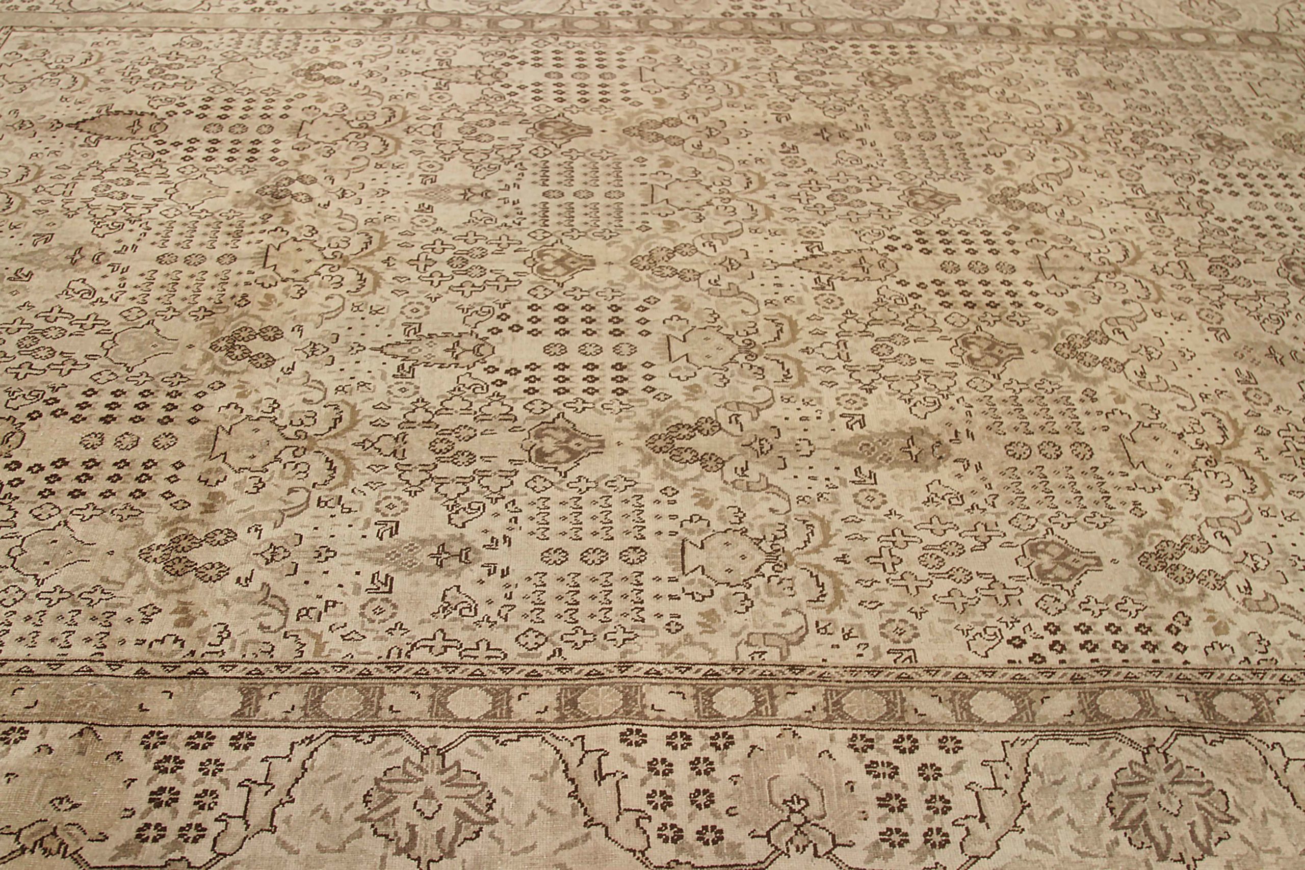 Thumbnail 7 for Antique Persian Tabriz Transitional Rug 67962