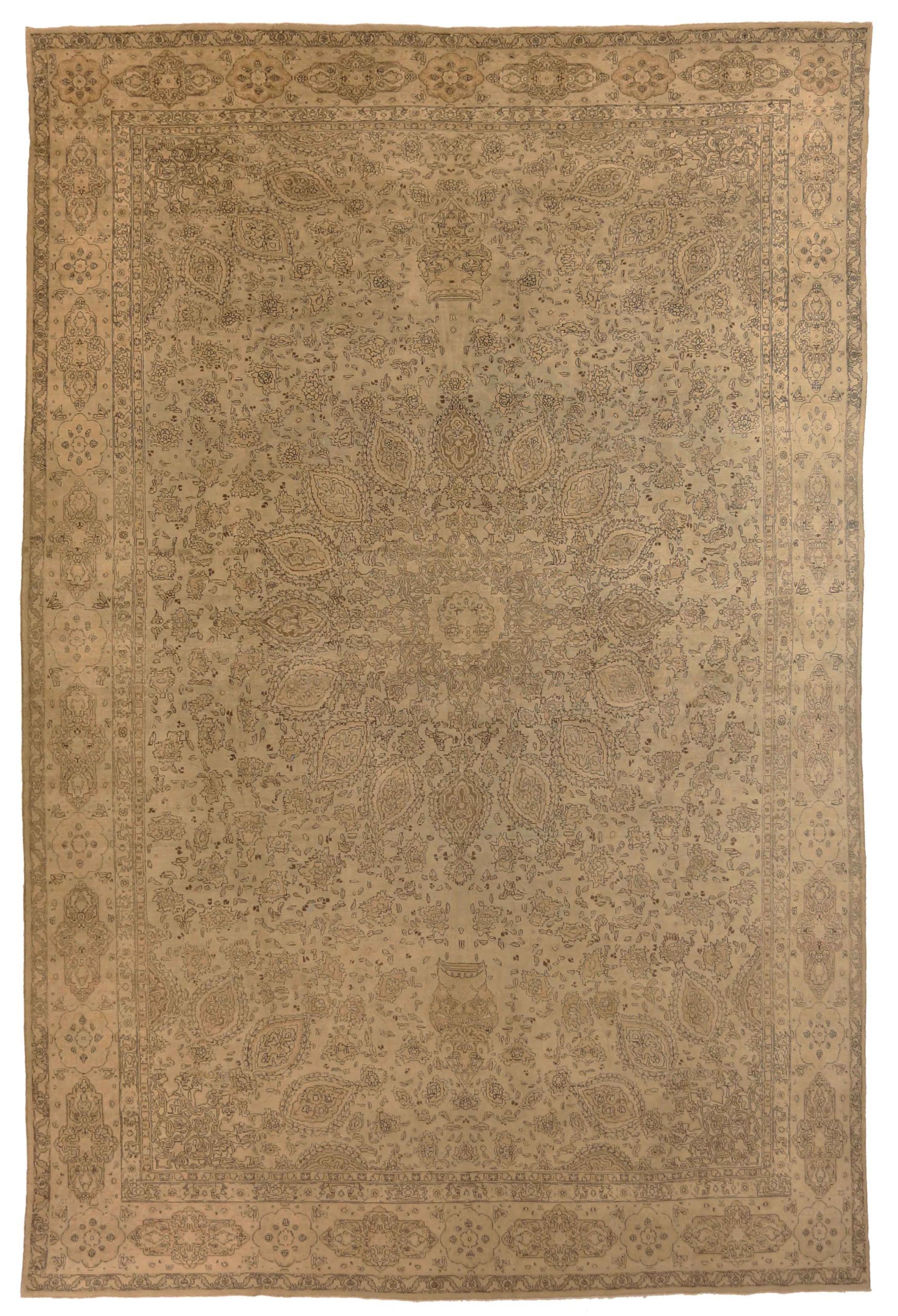 Thumbnail 12 for Antique Persian Tabriz Transitional Rug 68036