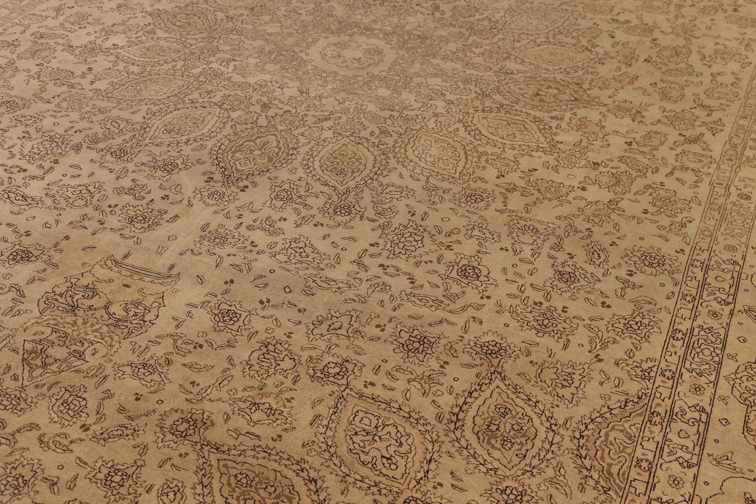 Thumbnail 5 for Antique Persian Tabriz Transitional Rug 68036