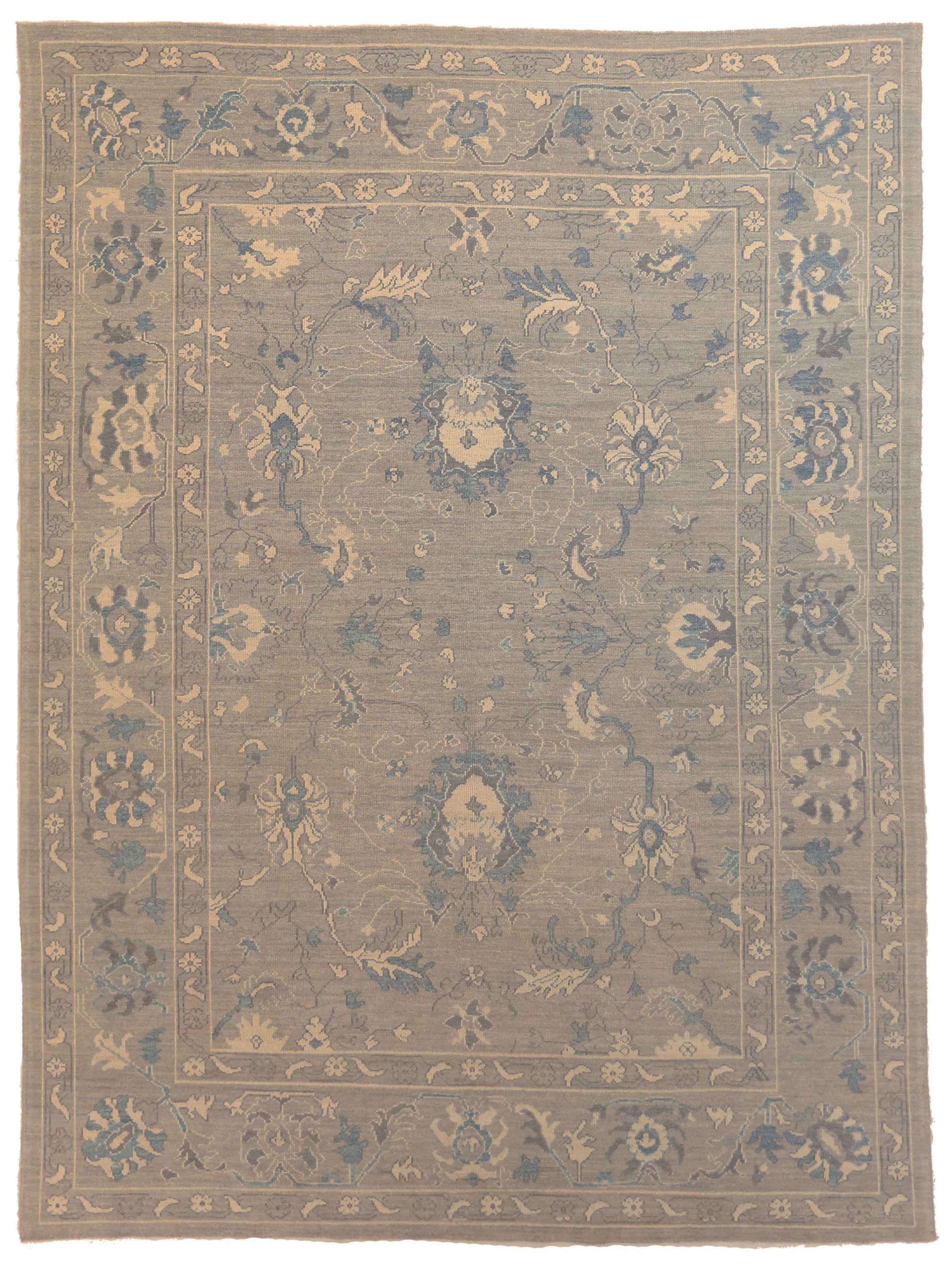 Thumbnail 9 for Persian Oushak Transitional Rug 68042