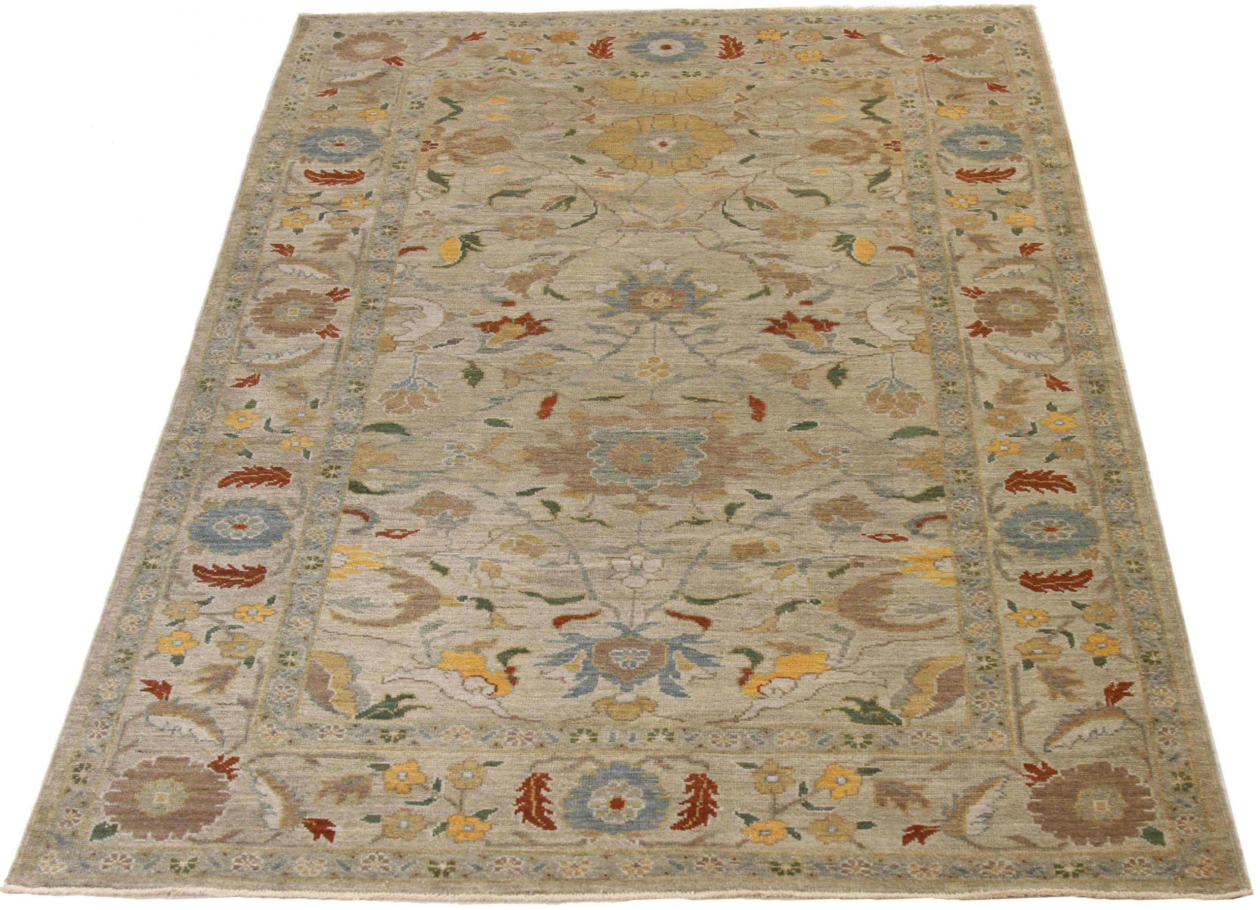Thumbnail 7 for Persian Sultanabad Transitional Rug 68190