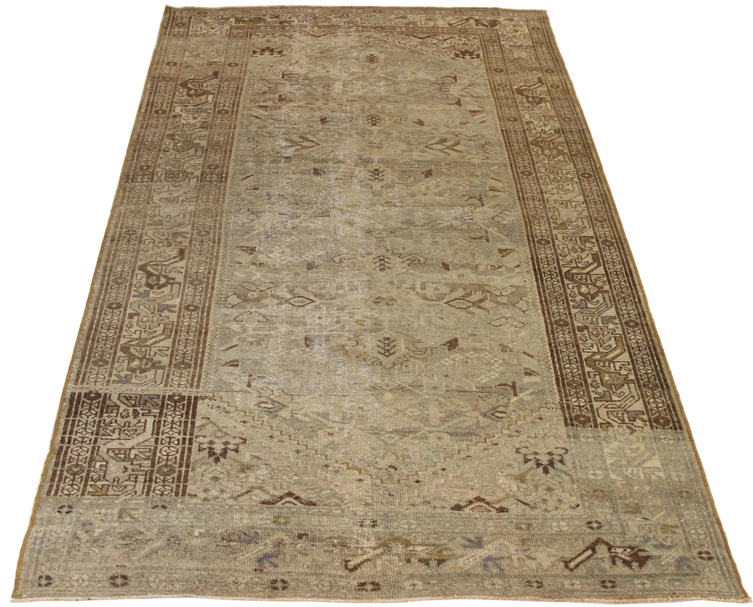 Thumbnail 6 for Antique Persian Hamadan Transitional Rug 68316