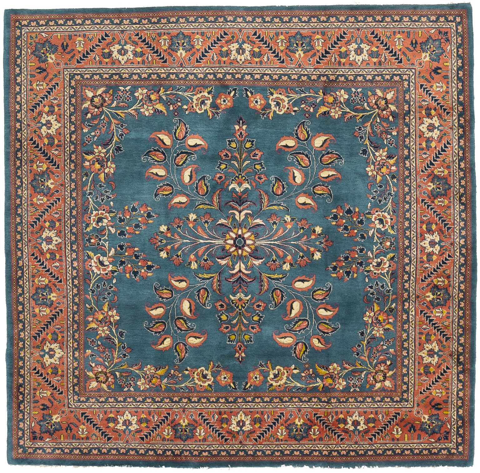 Thumbnail 8 for Antique Persian Sarouk Traditional Rug 10696