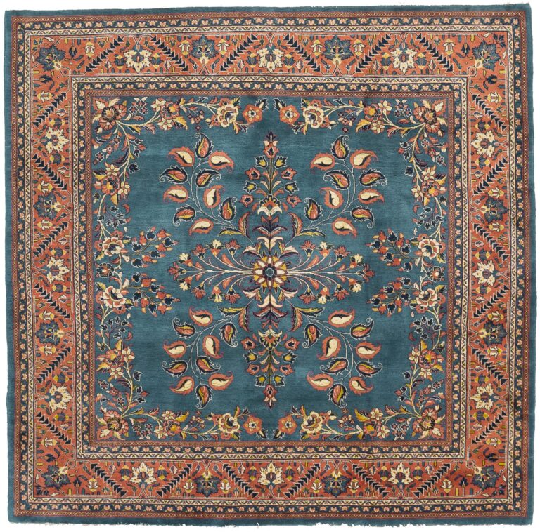 Thumbnail 14 for Antique Persian Sarouk Traditional Rug 10696