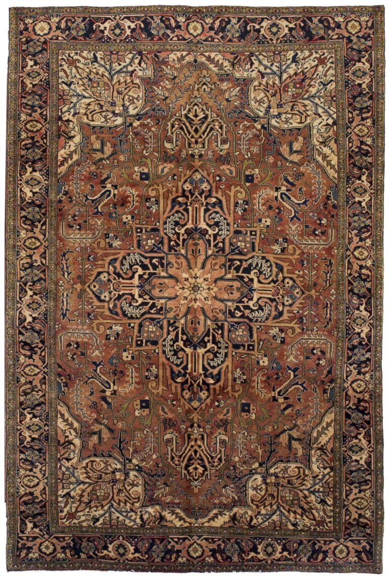 Thumbnail 13 for Antique Persian Heriz Traditional Rug 10726