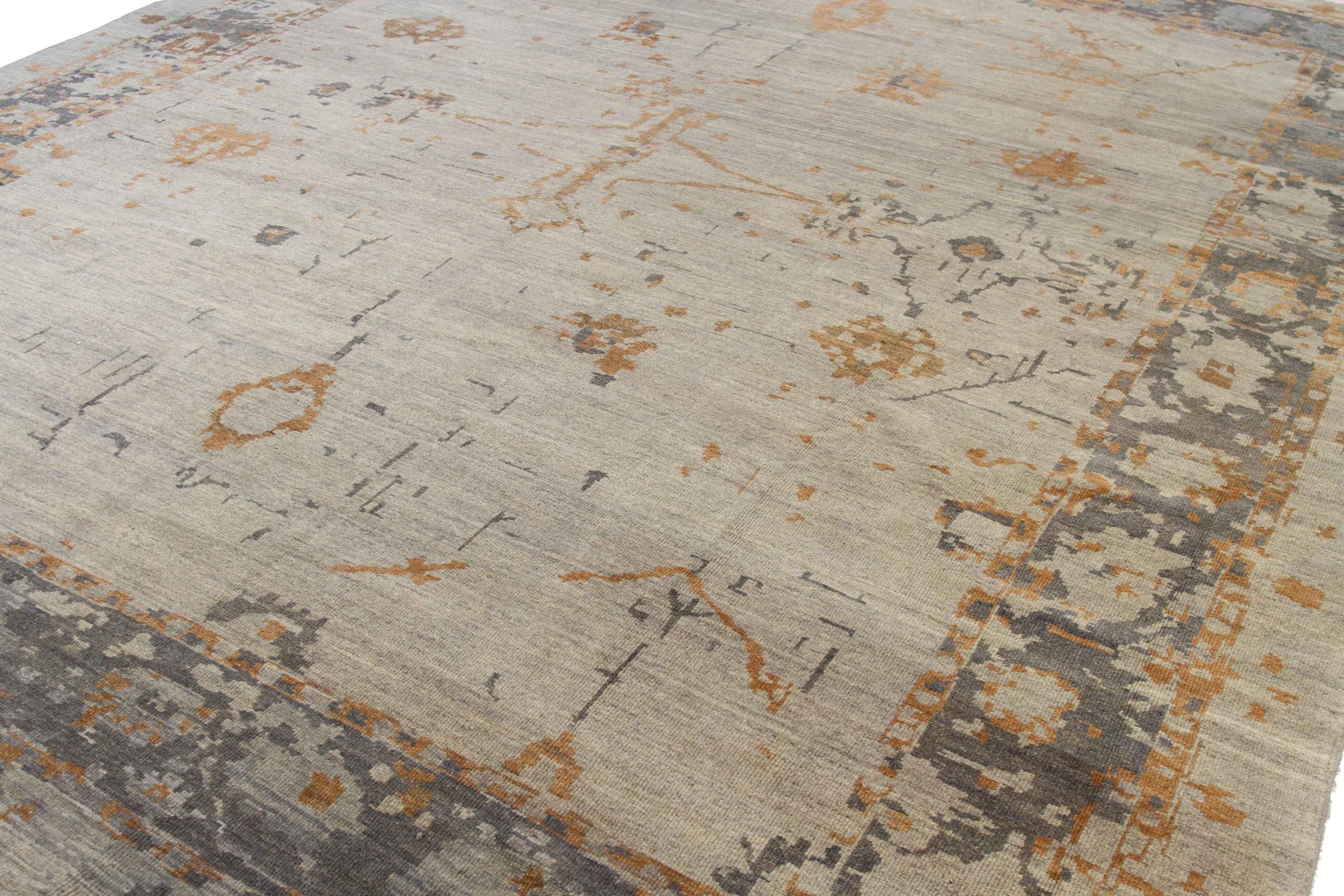 Thumbnail 5 for Persian Oushak Transitional Rug 68601