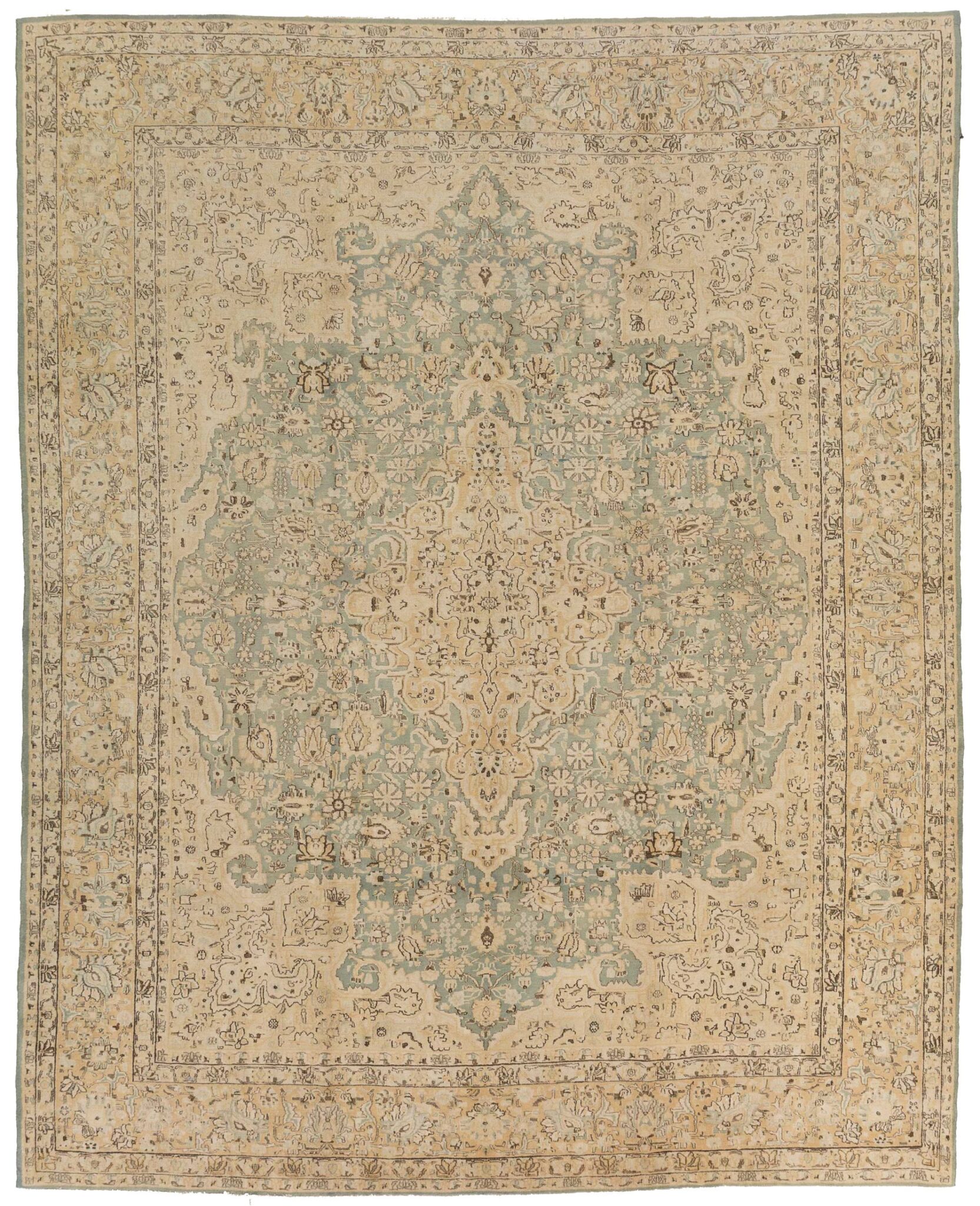 Thumbnail 8 for Antique Persian Kerman Transitional Rug 12970