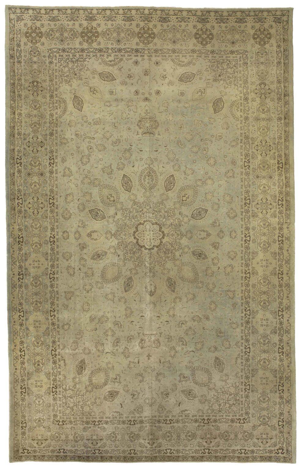 Thumbnail 14 for Antique Persian Tabriz Transitional Rug 15446