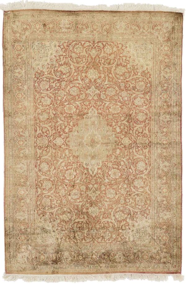 Thumbnail 13 for Antique Persian Kashan Transitional Rug 15675