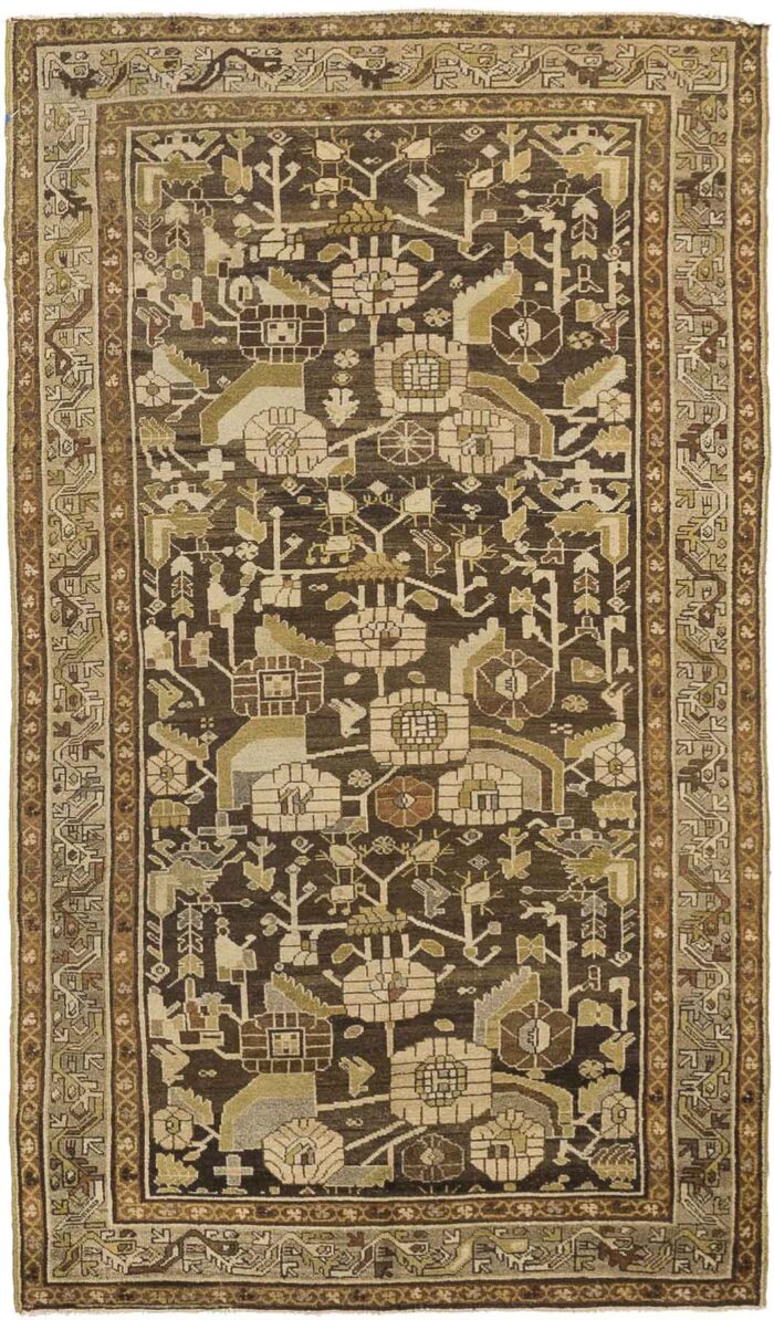 Thumbnail 7 for Antique Persian Malayer Transitional Rug 16087