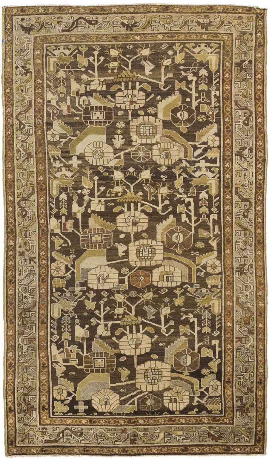 Thumbnail 3 for Antique Persian Malayer Transitional Rug 16087