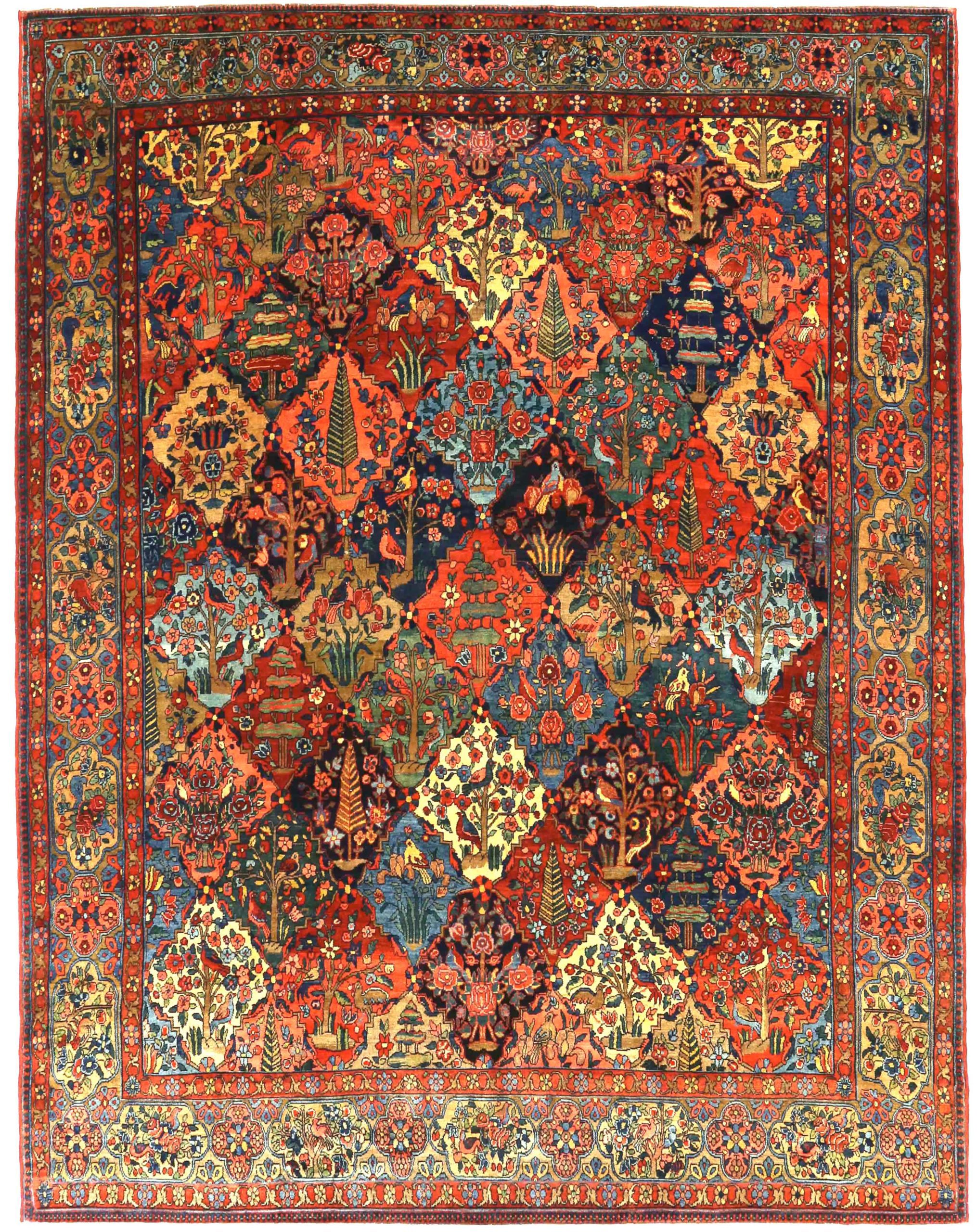 Thumbnail 4 for Antique Persian Bakhtiar Traditional Rug 69064