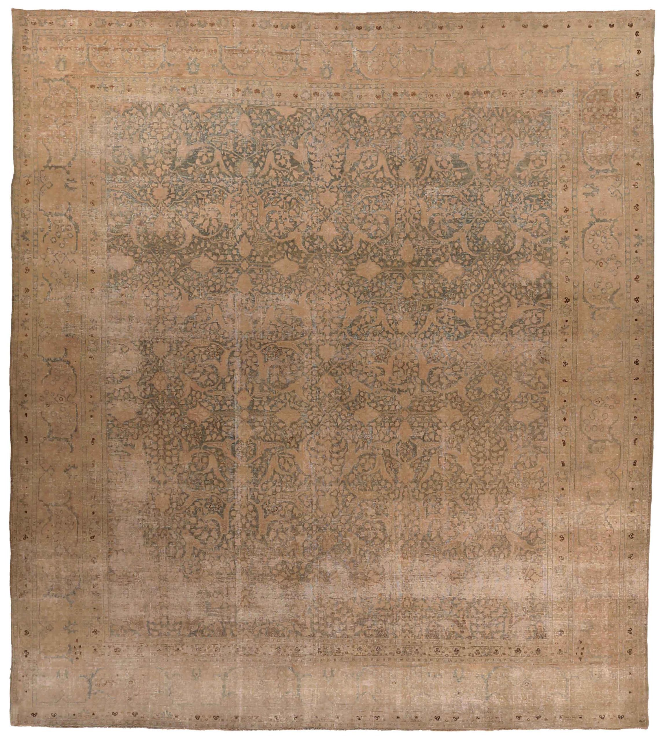 Thumbnail 9 for Antique Persian Tabriz Transitional Rug 69357