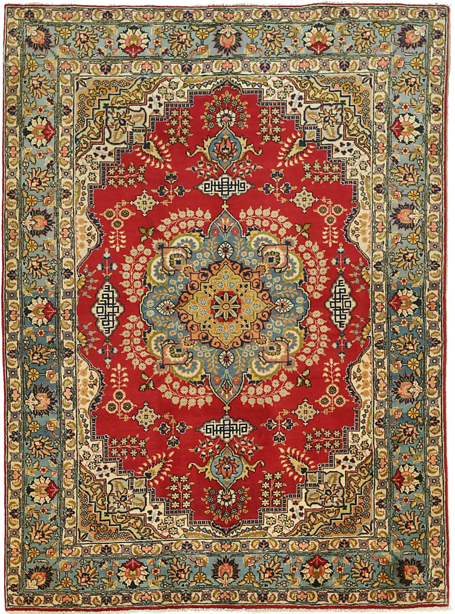 Thumbnail 15 for Antique Persian Mashad Traditional Rug 69513