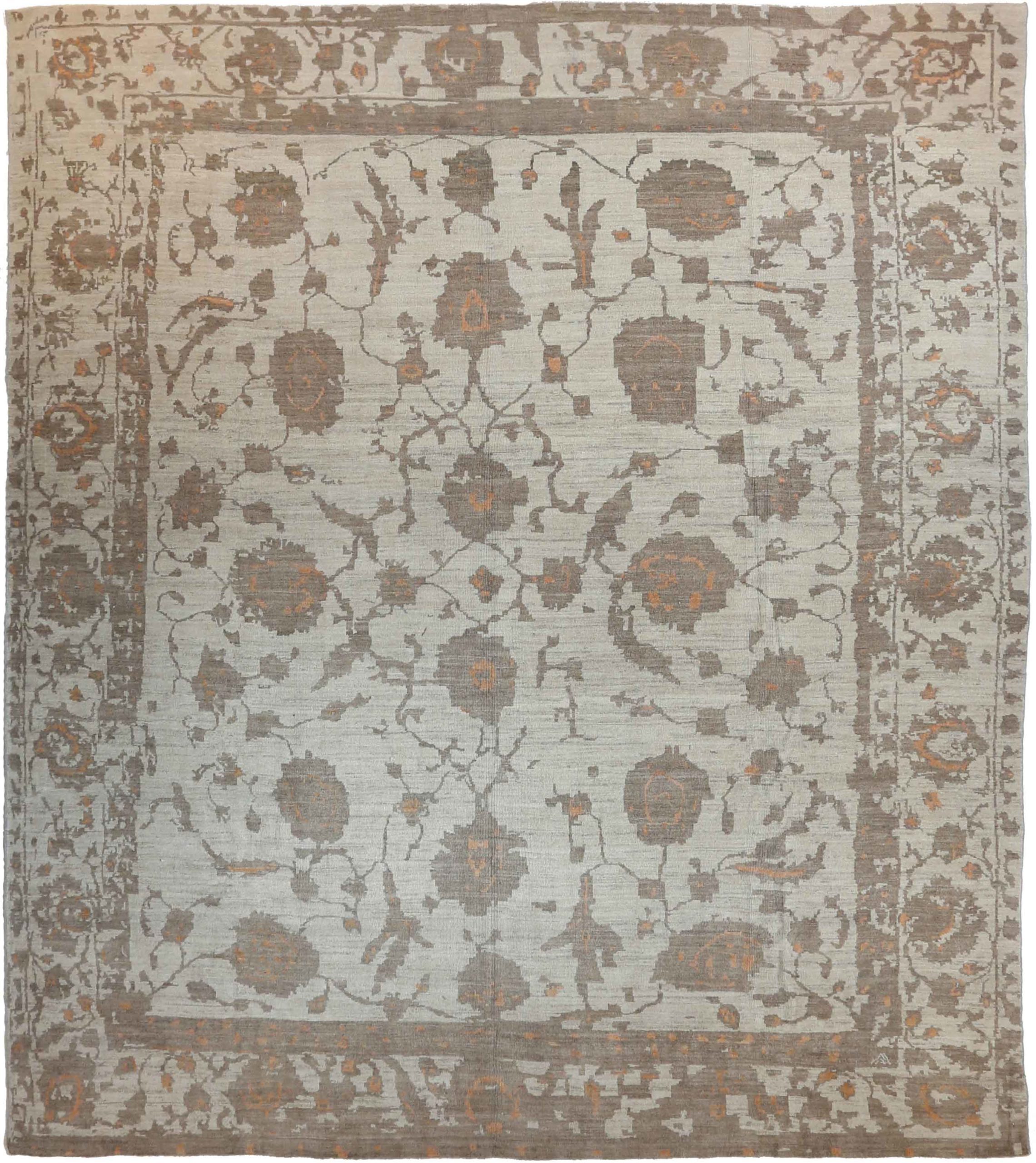 Thumbnail 9 for Persian Oushak Transitional Rug 69575